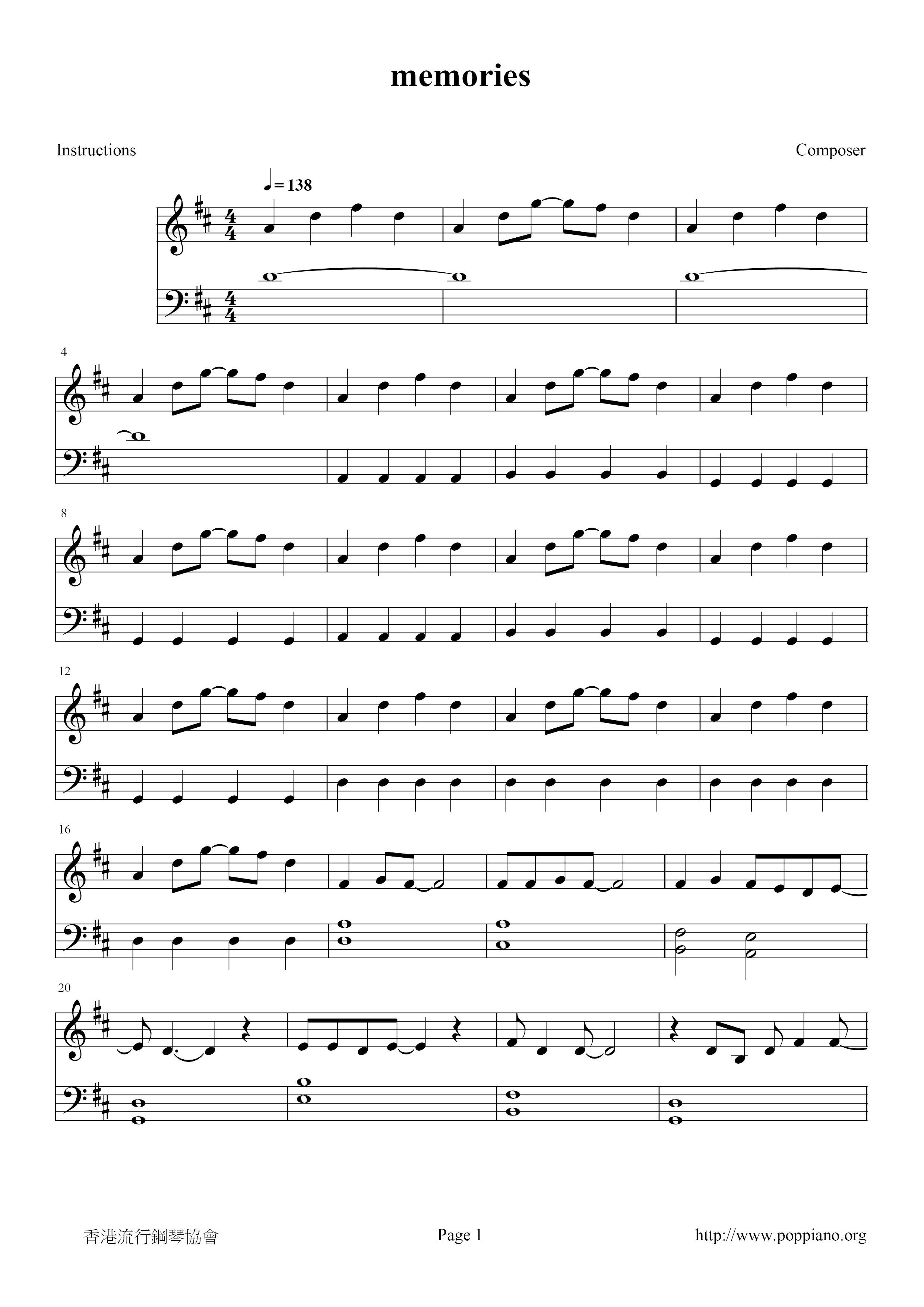 ☆ One Piece-海賊王 - Kokoro No Chizu Sheet Music pdf, - Free Score Download ☆