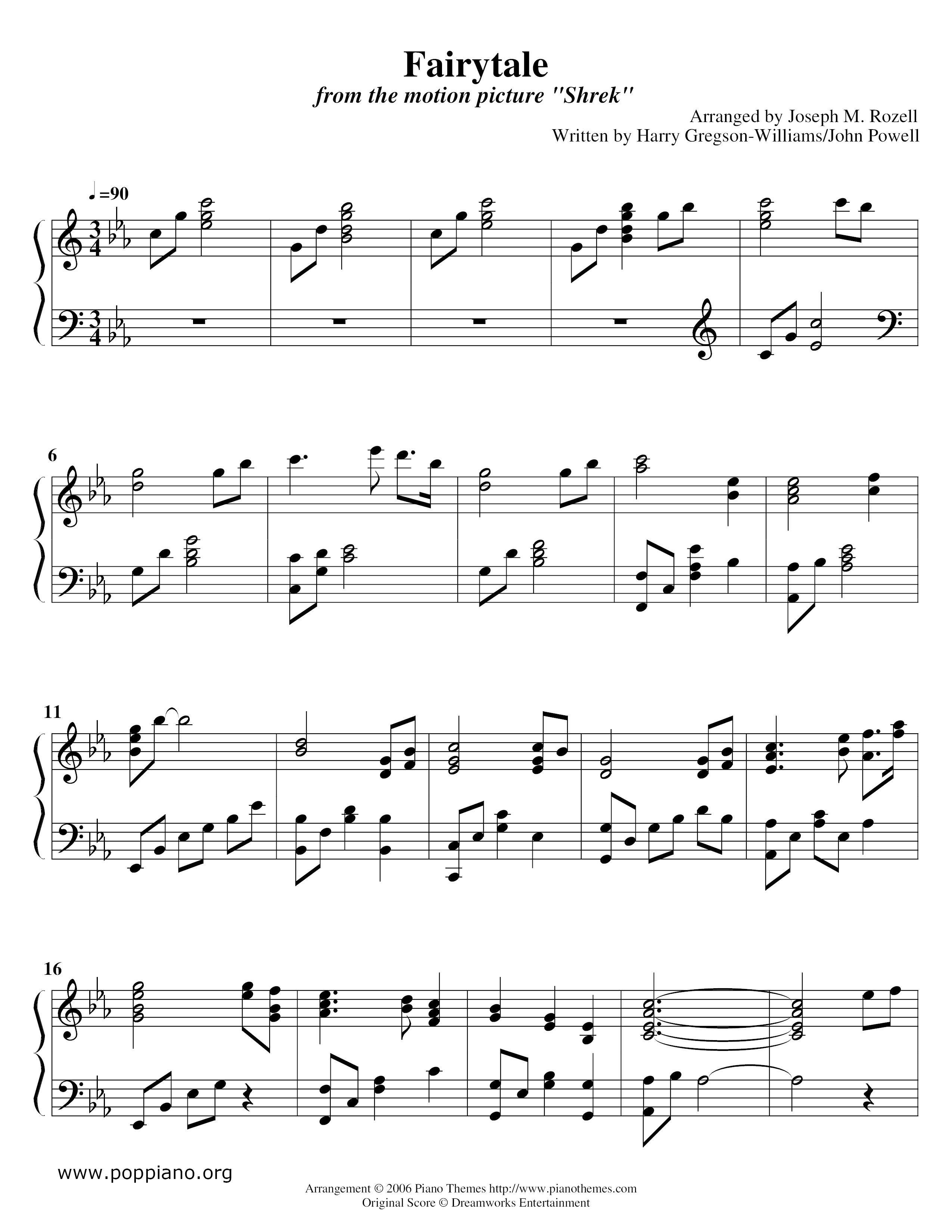 Shrek - Fairytale Score