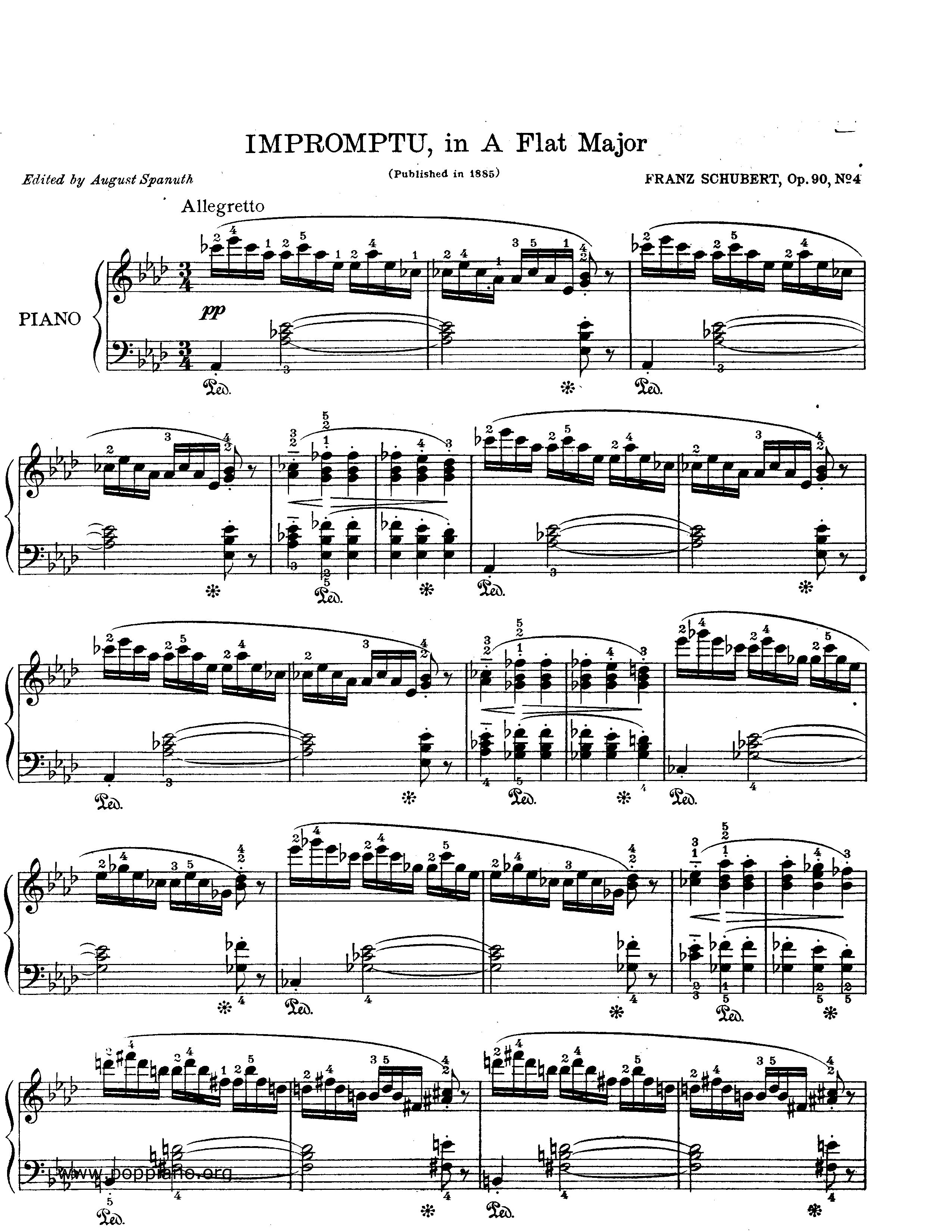 Impromptu Op.9 No. 4琴谱
