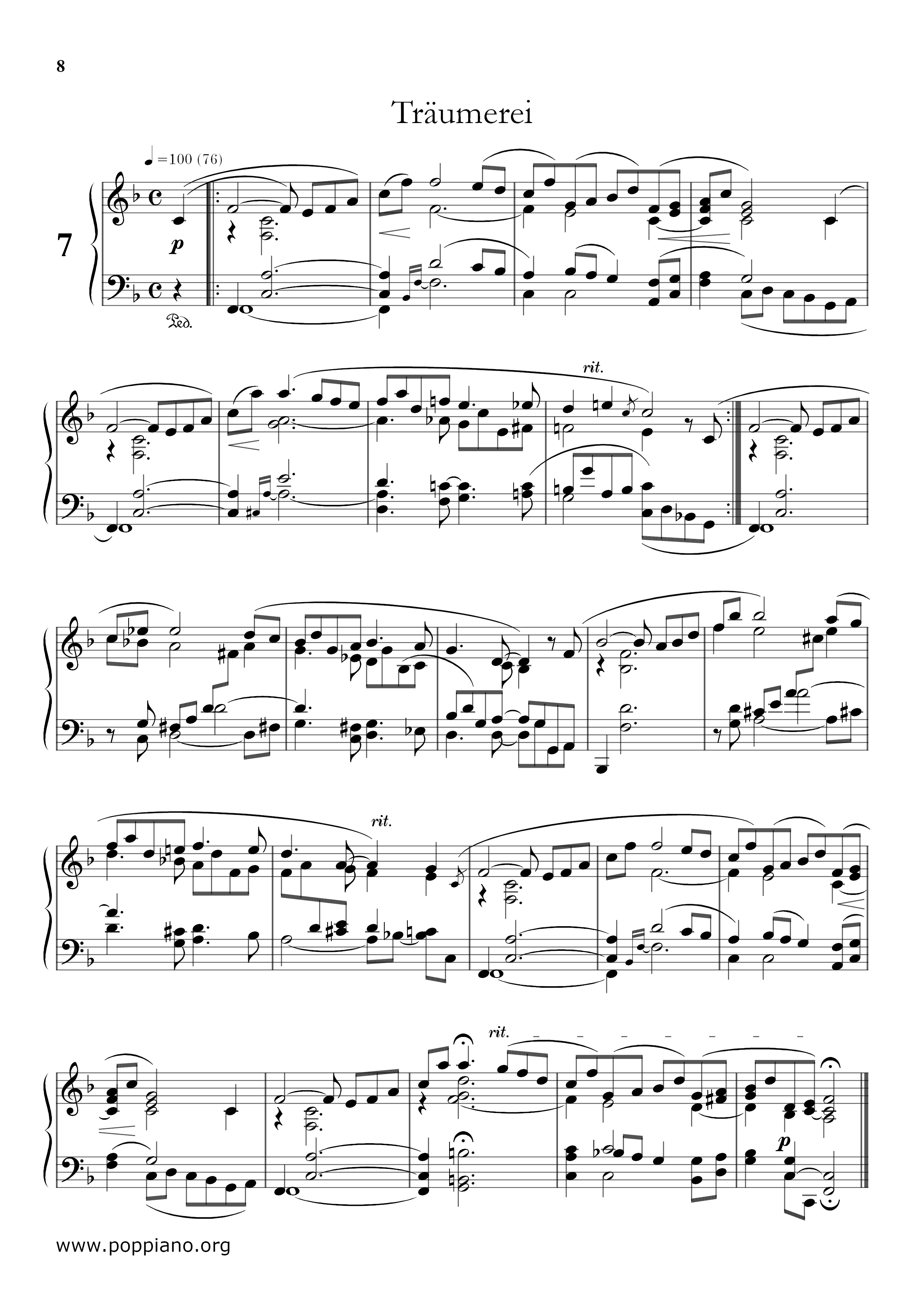 Traumerei Score