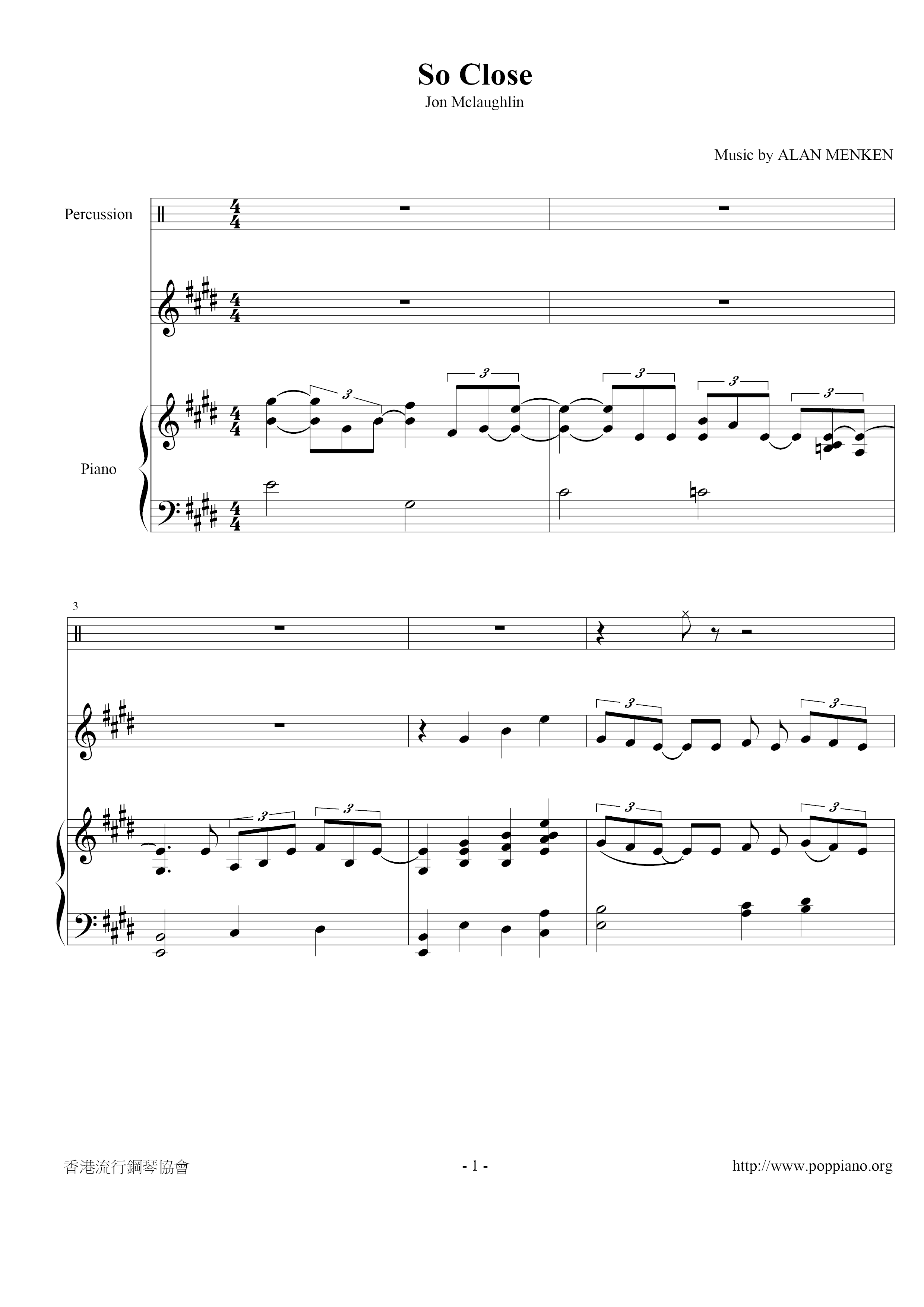 Enchanted - So Close琴谱