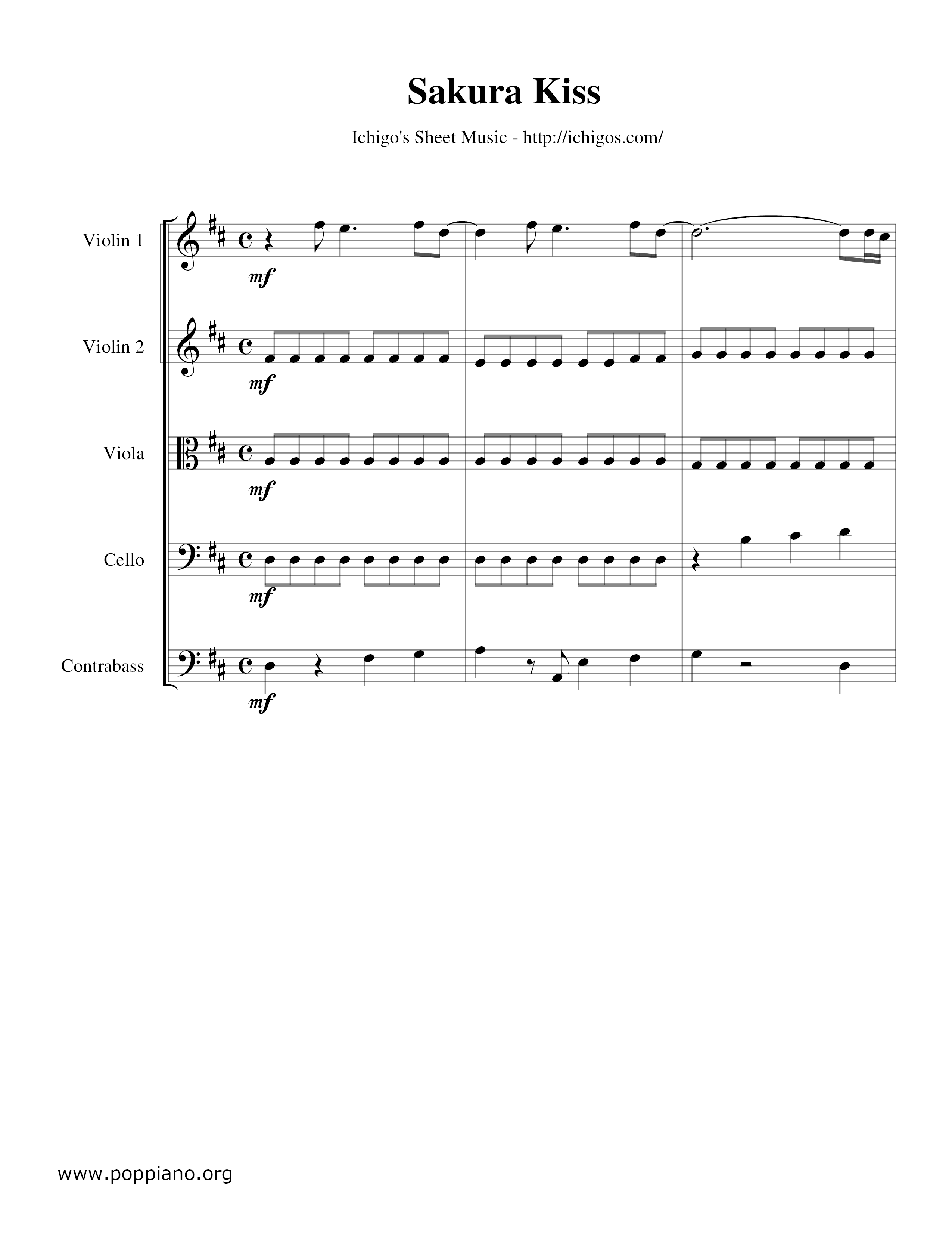 Sakura Kiss Score