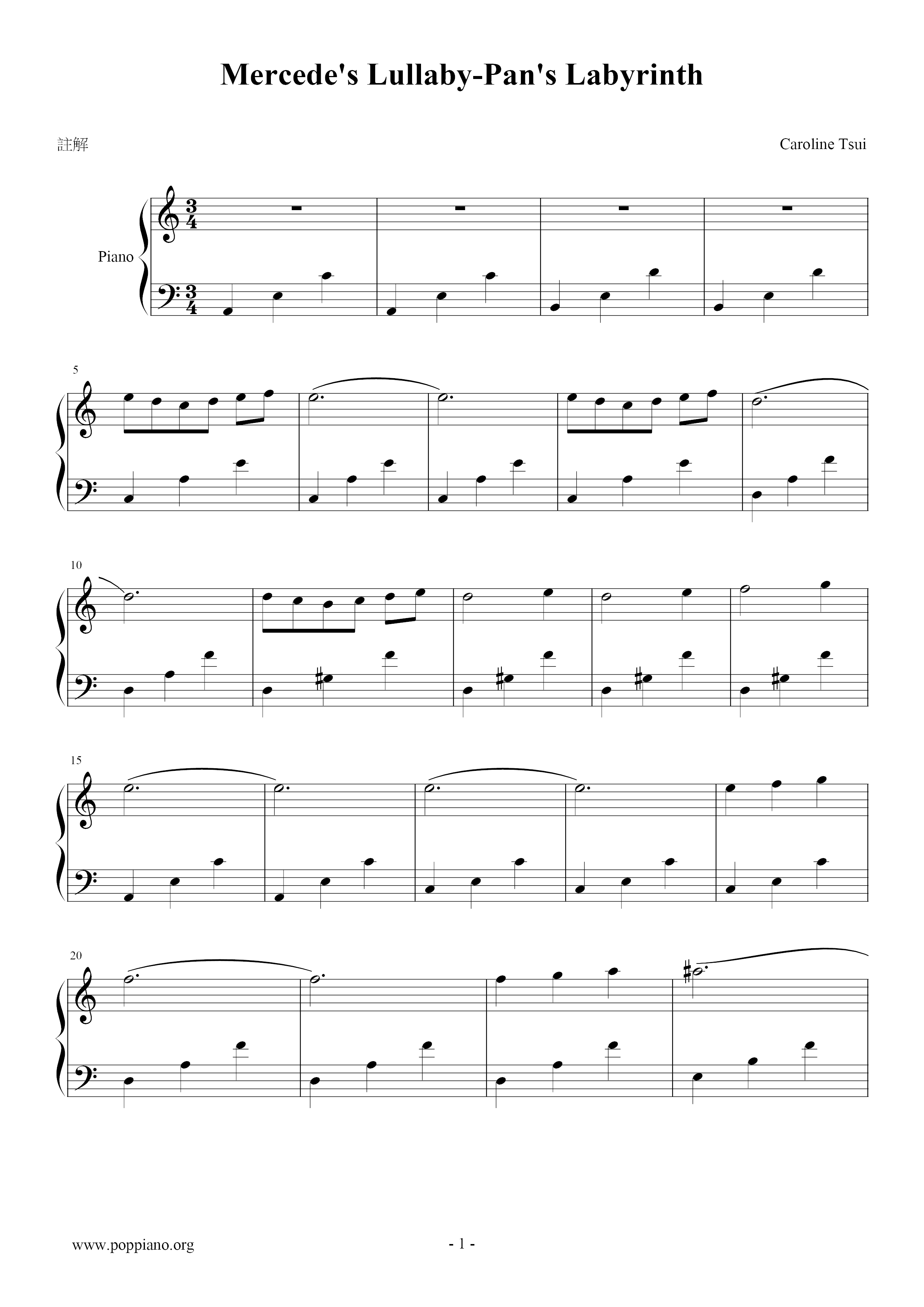 Pan's Labyrinth Score