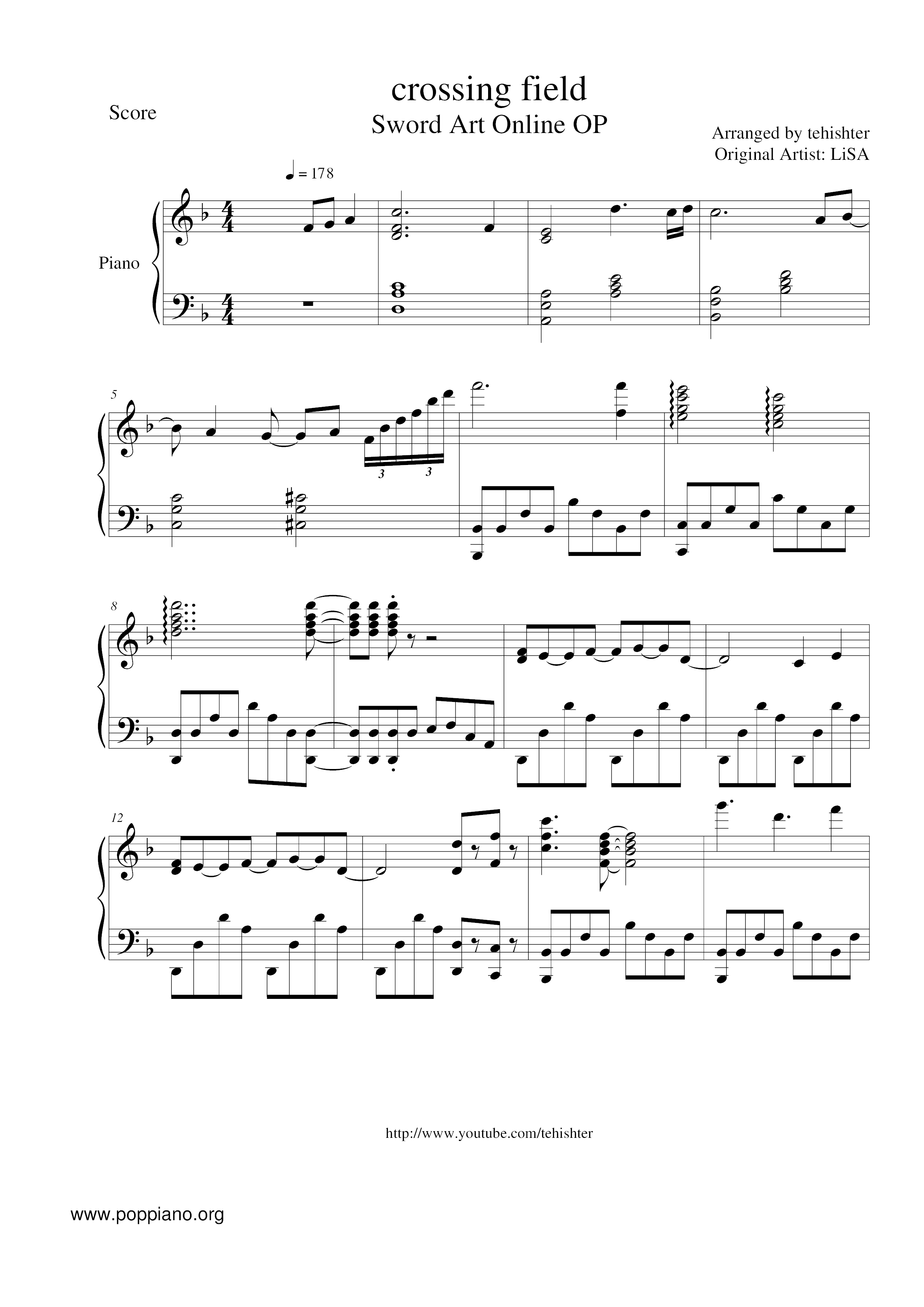 Sword Art Online - Crossing Field Score