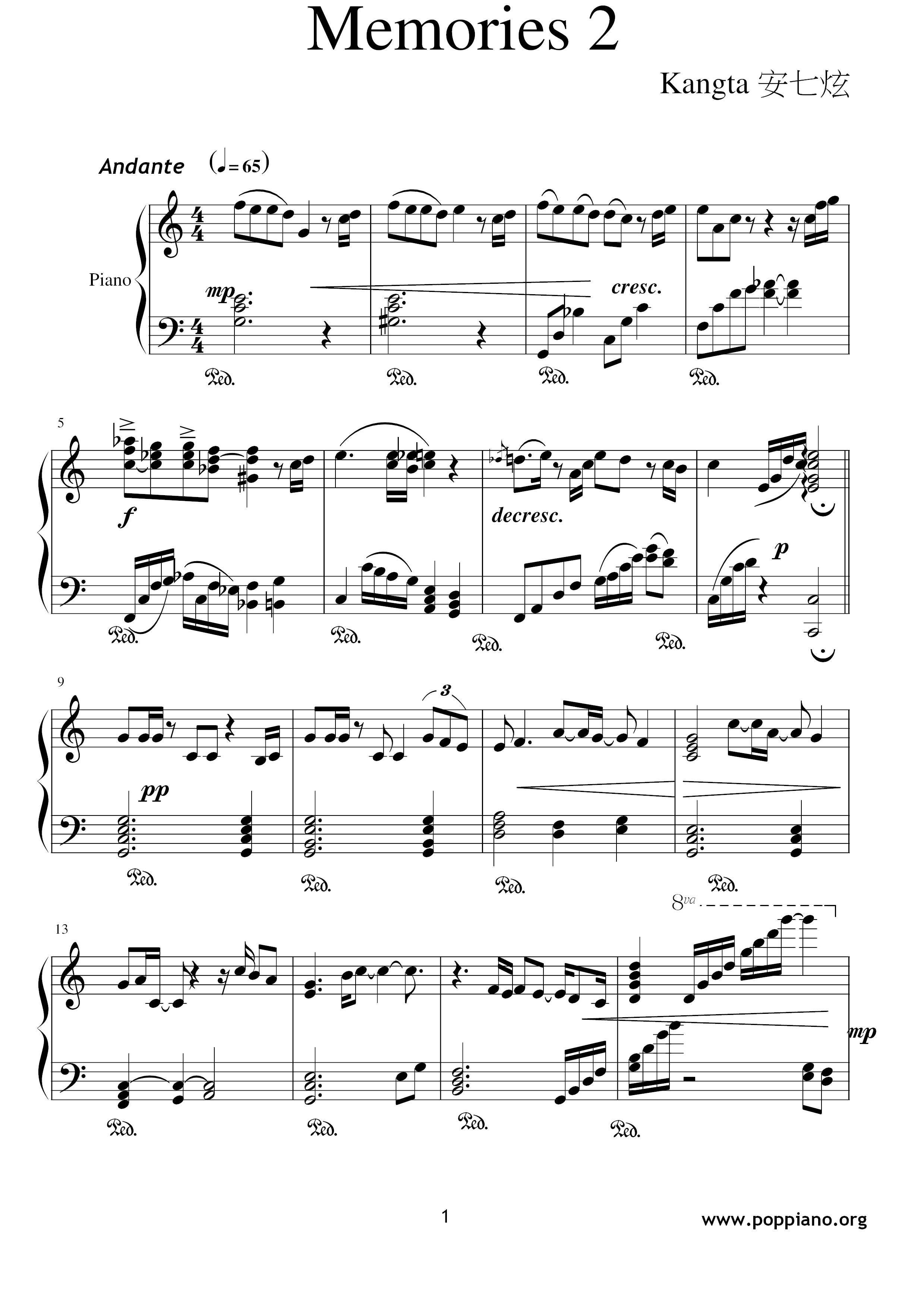 Kangta Anchi Hyun-Love Is Better Than Memory ... Score