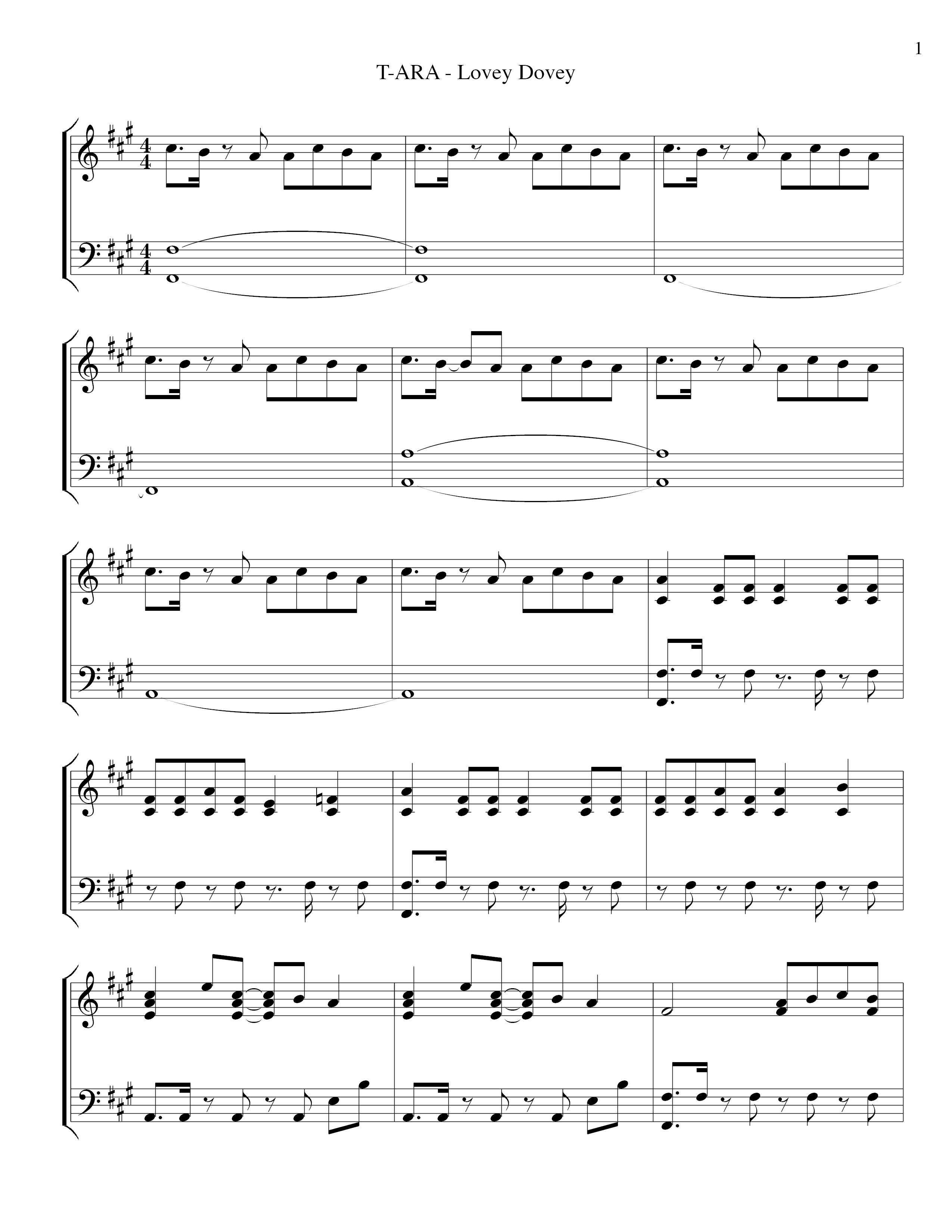 Lovey Dovey Score