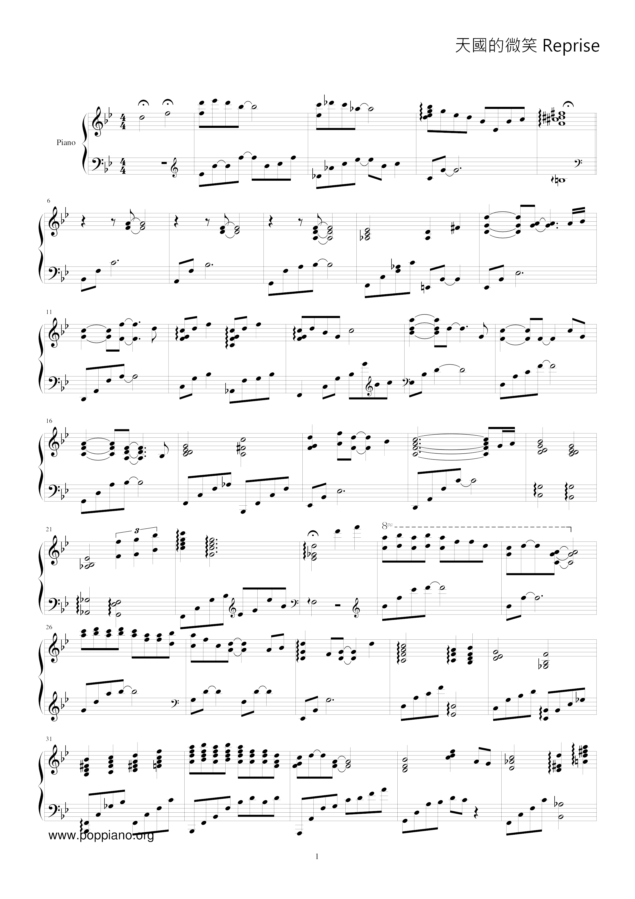 Smile Of Heaven Score