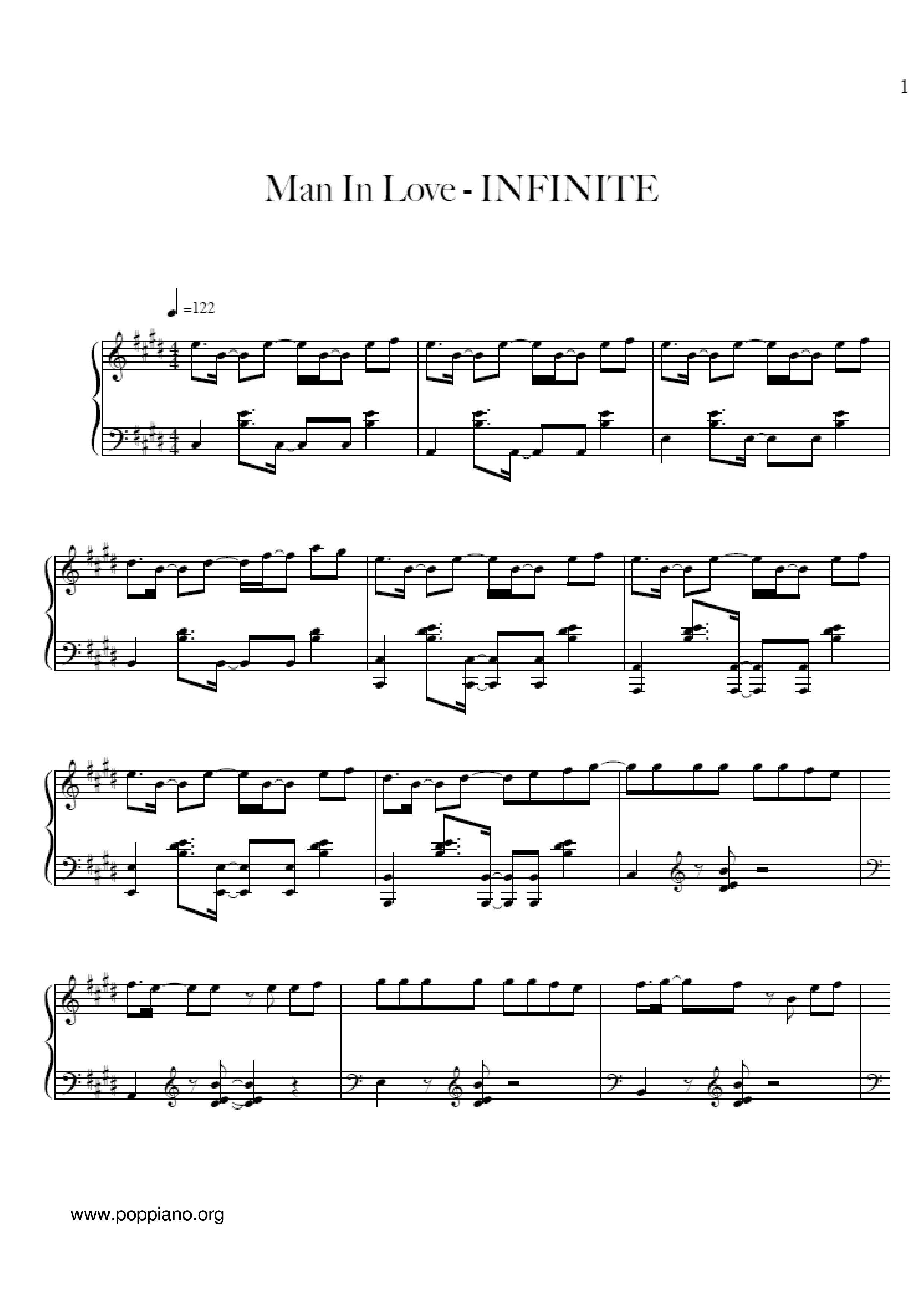 Man In Love Score