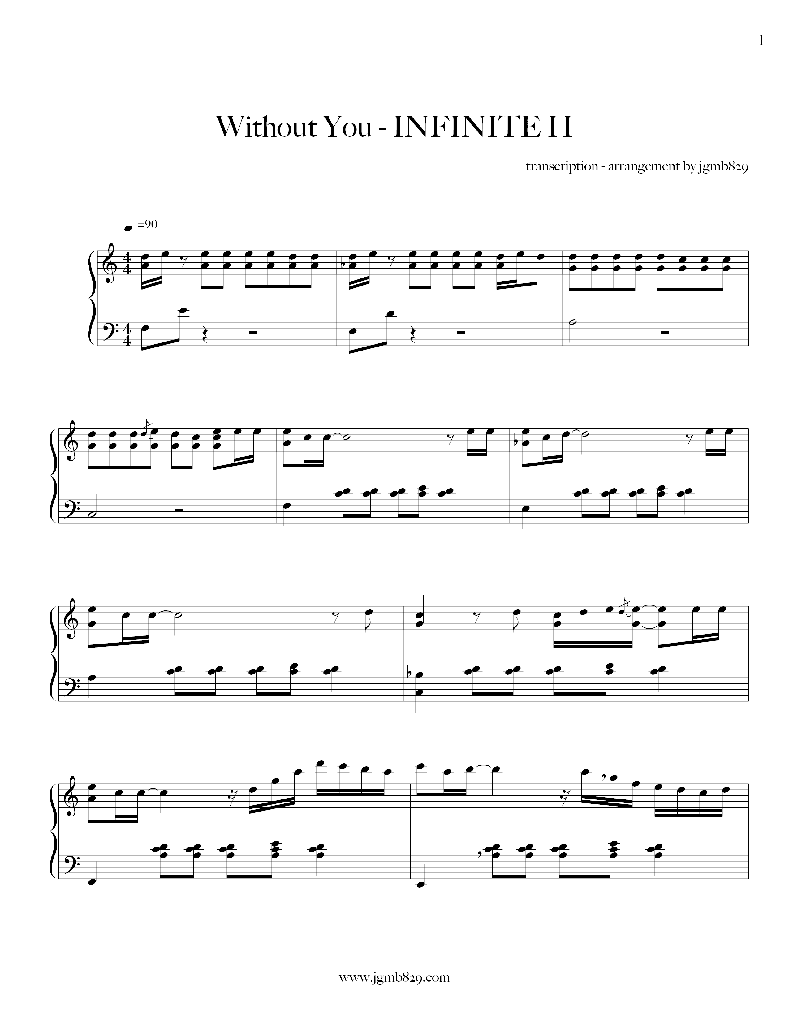 Without You Score