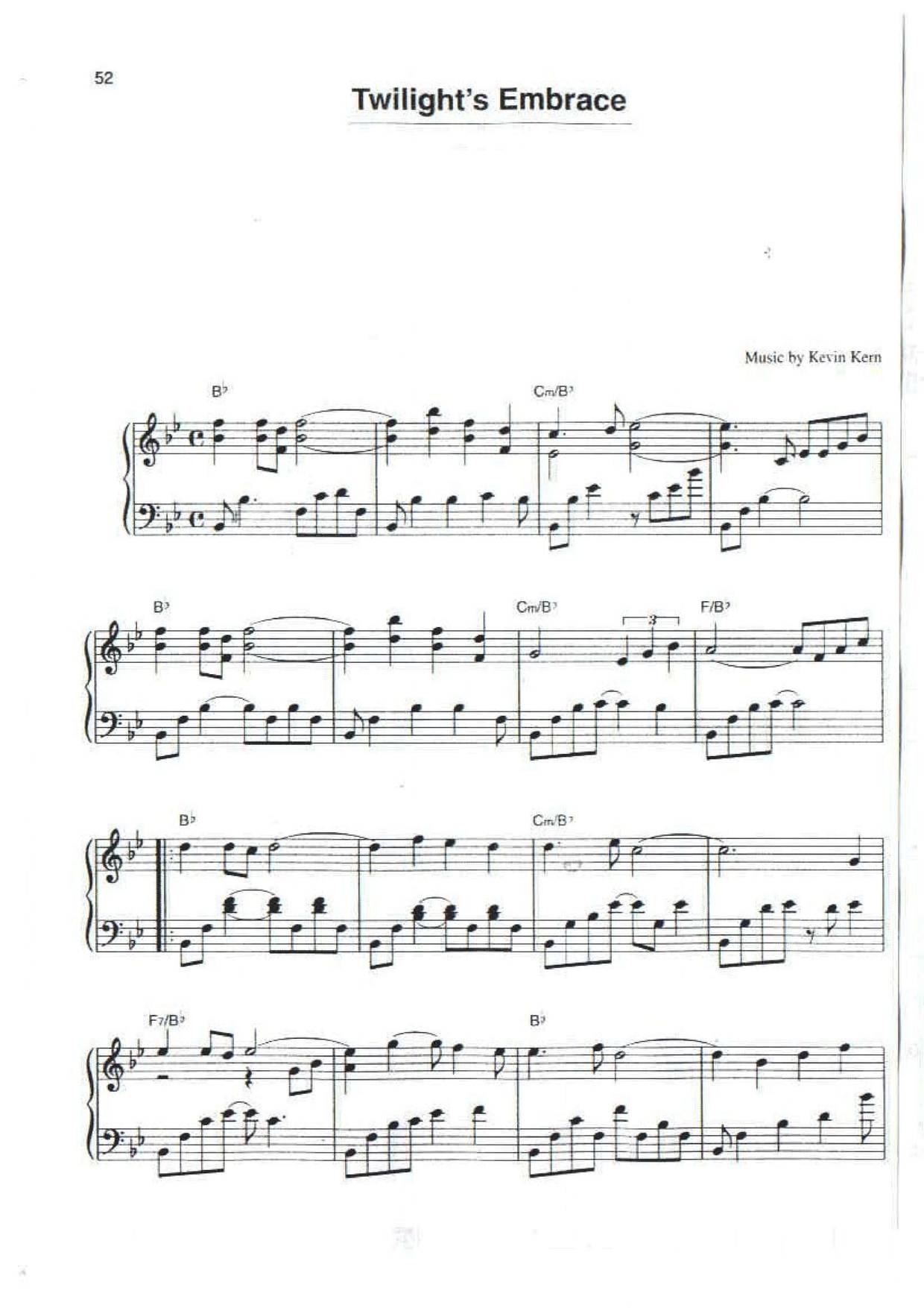 Twilight's Embraceピアノ譜