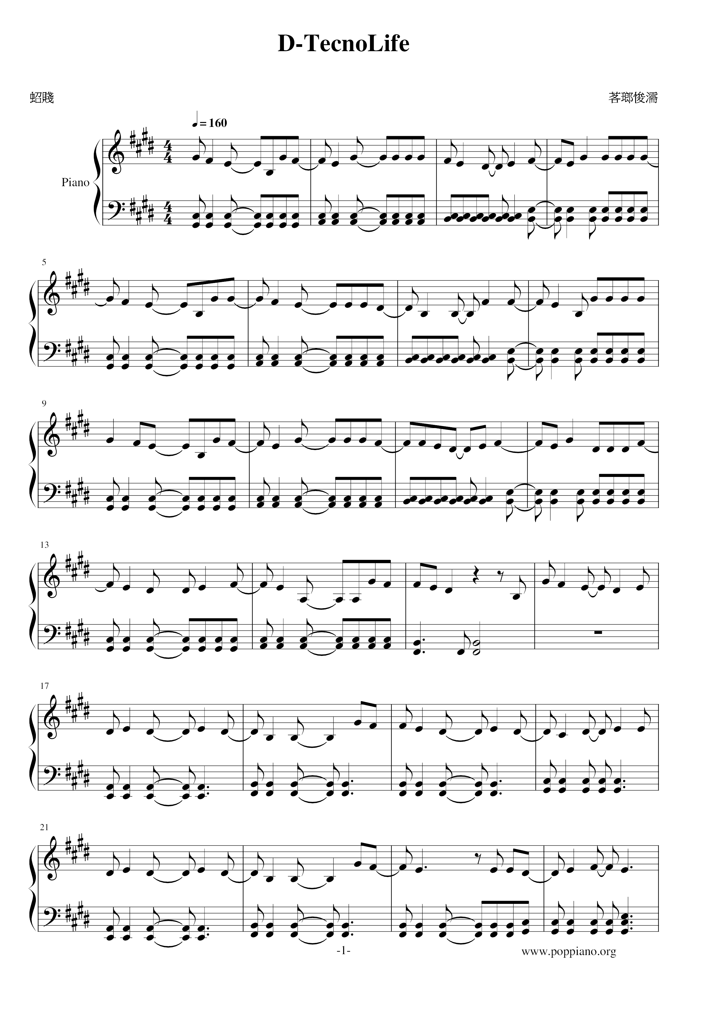 死神片頭曲ピアノ譜