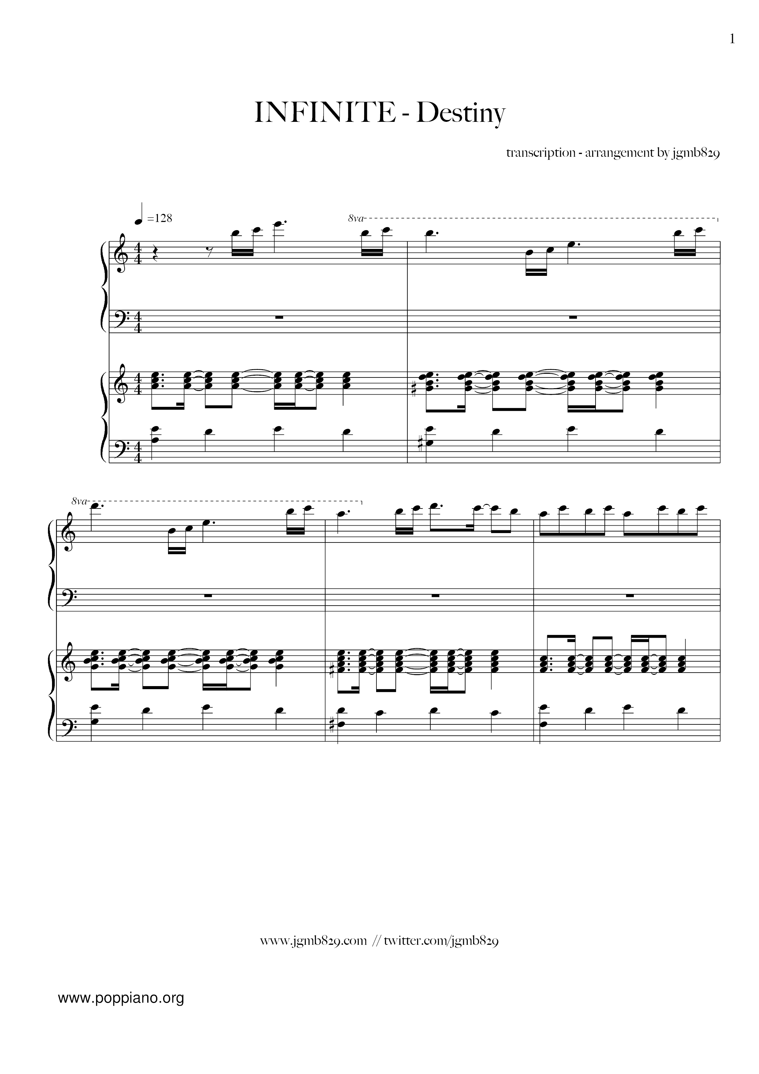 Destiny (Duet) Score