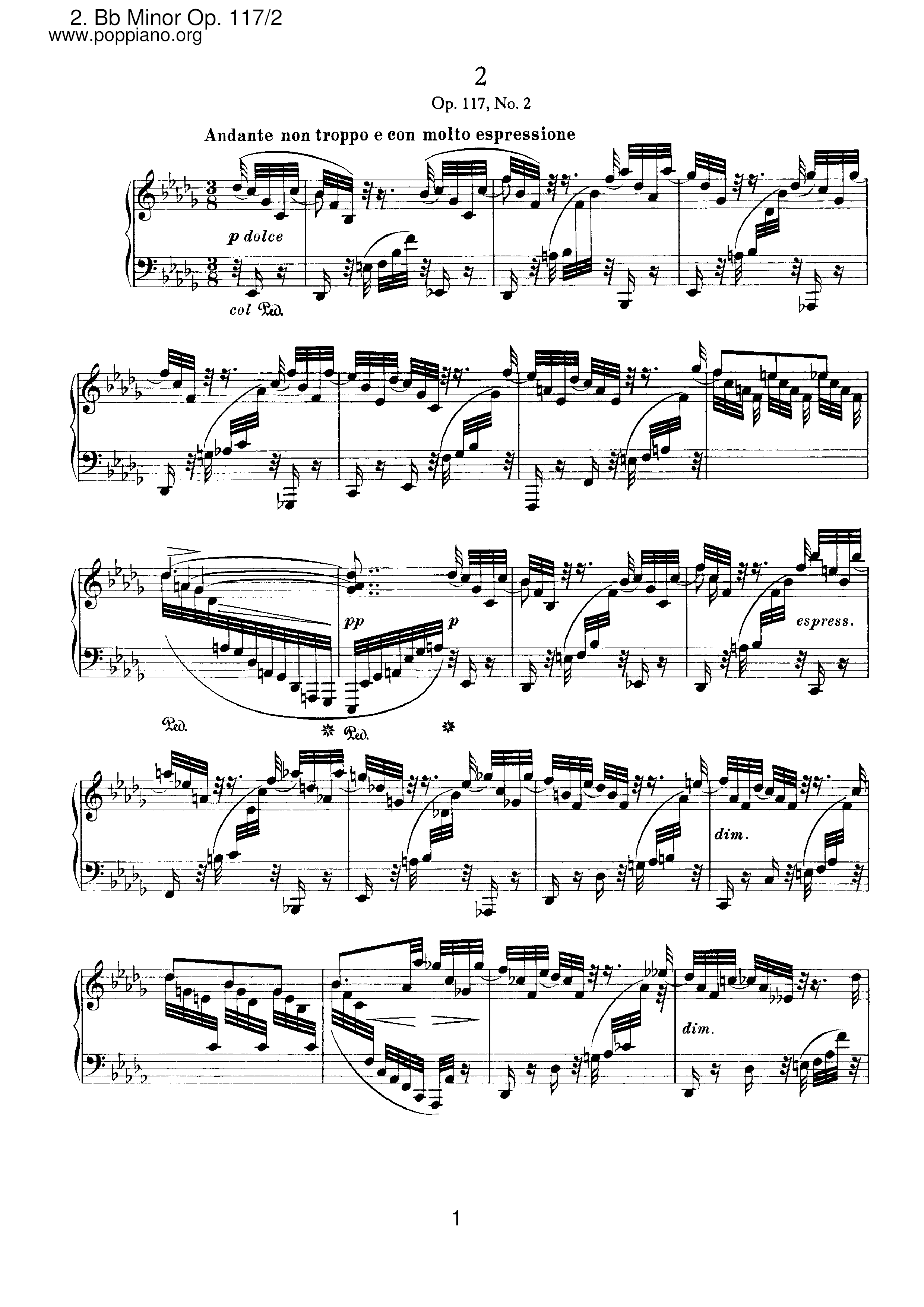 Intermezzo No.2 Score