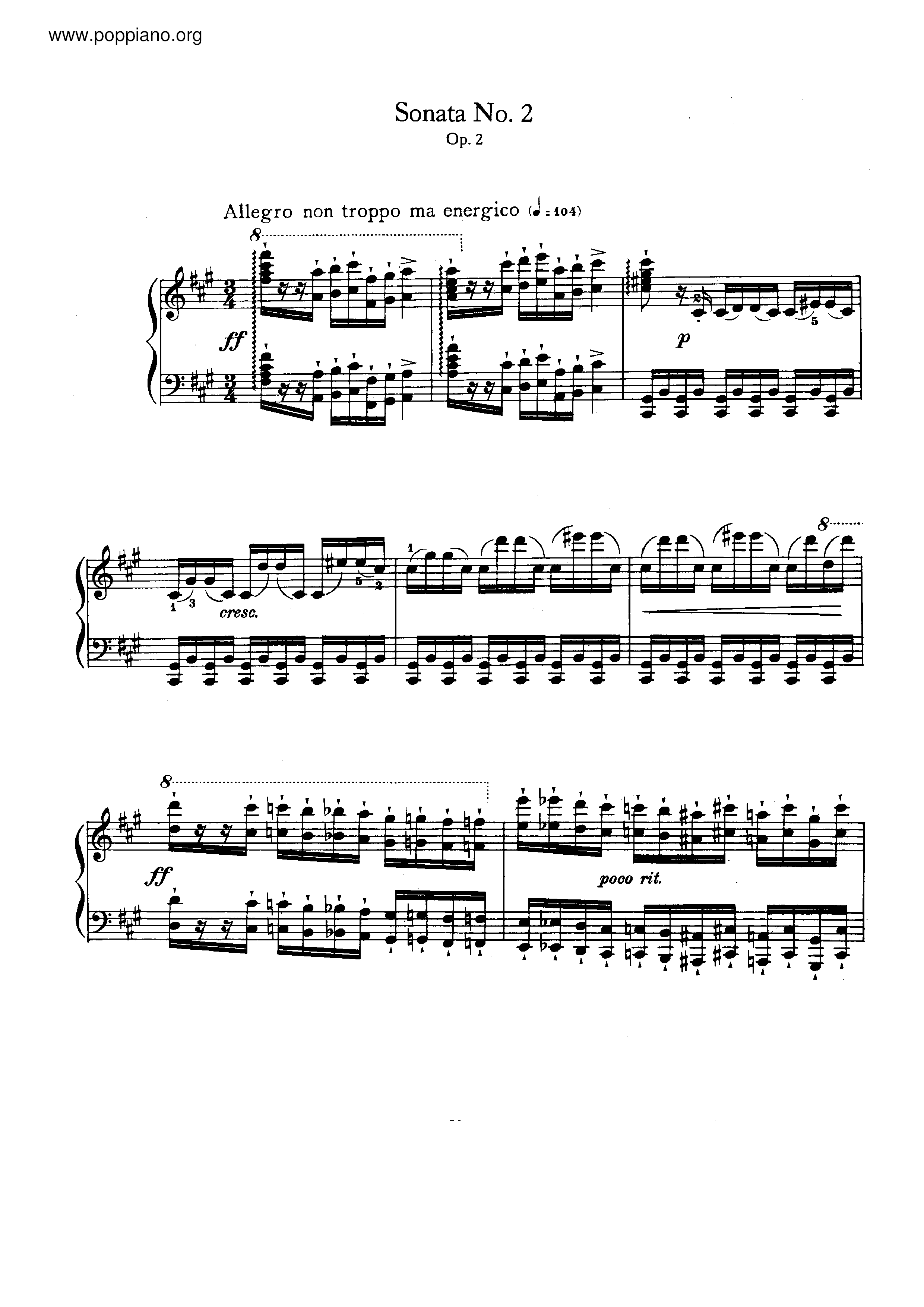 Piano Sonata No.2 in f sharp minor琴谱