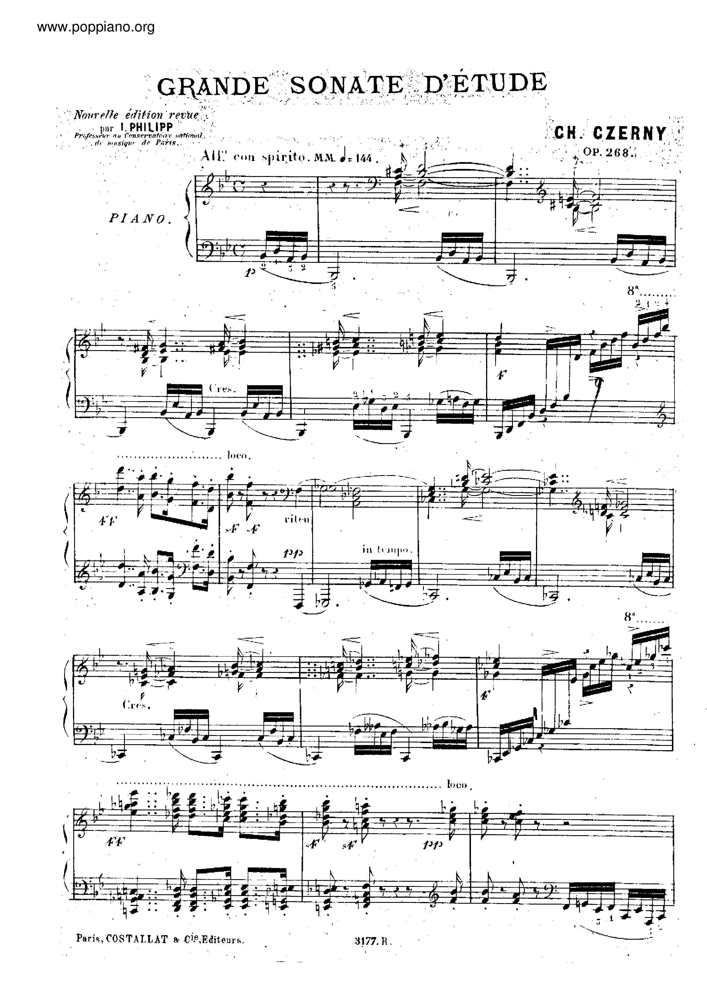 Sonata No.10, Op.268ピアノ譜