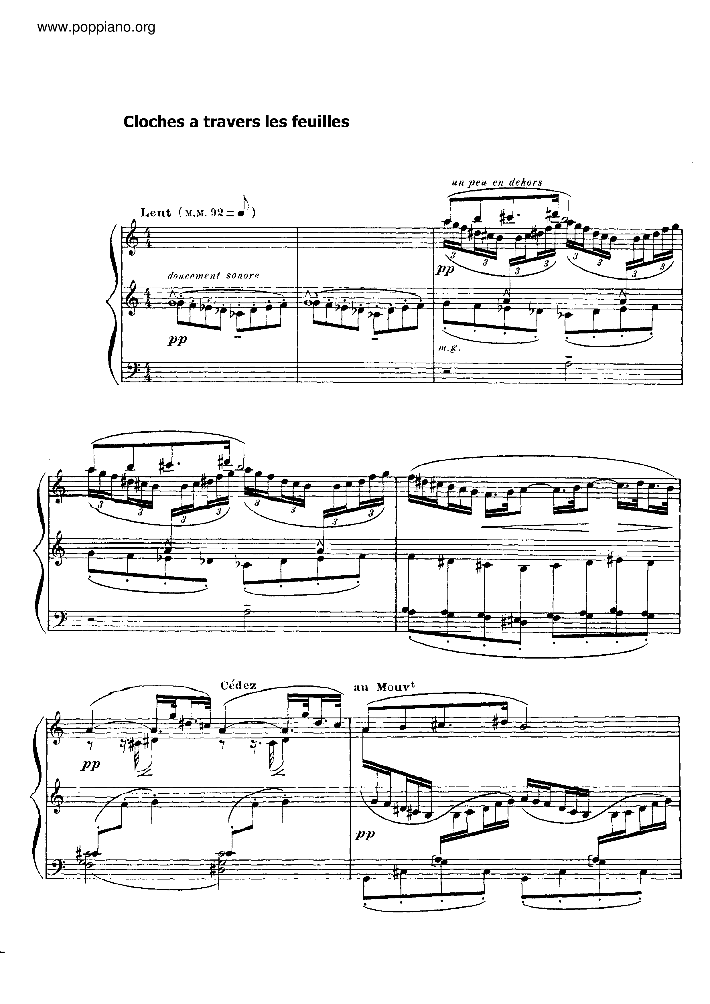Deuxieme Serie, L.111ピアノ譜