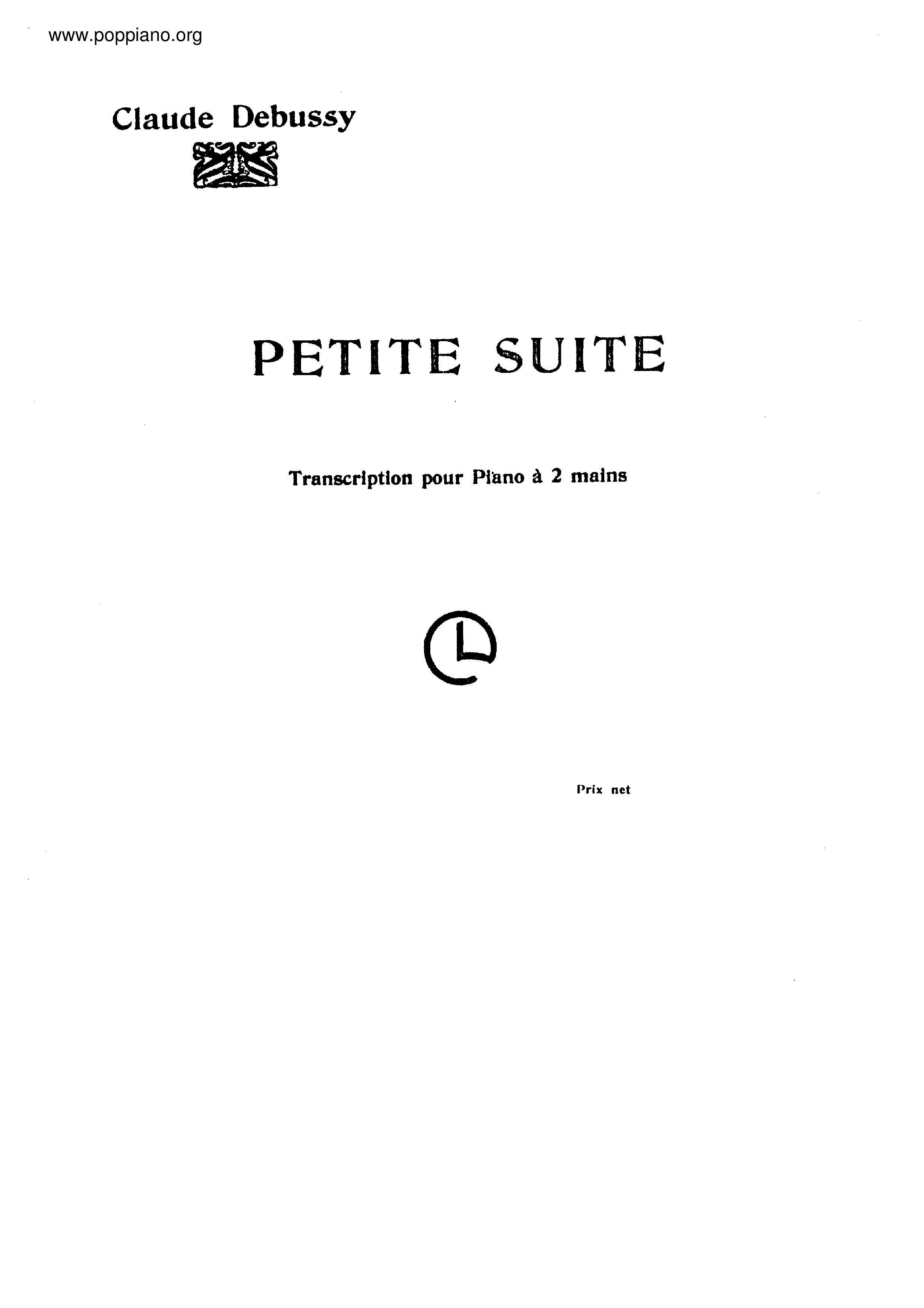 Petite Suiteピアノ譜