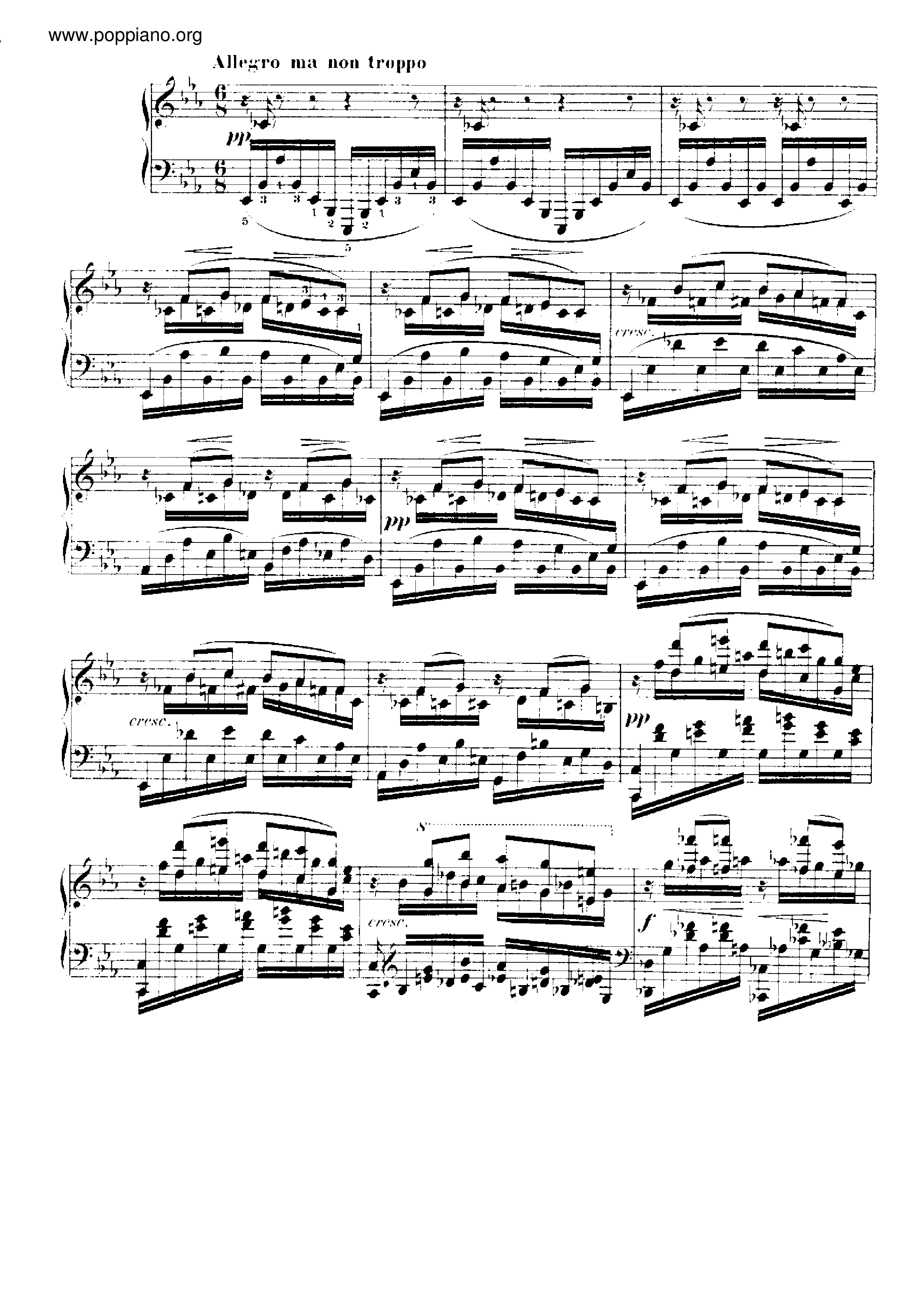 Impromptu No.1, Op.25 Score