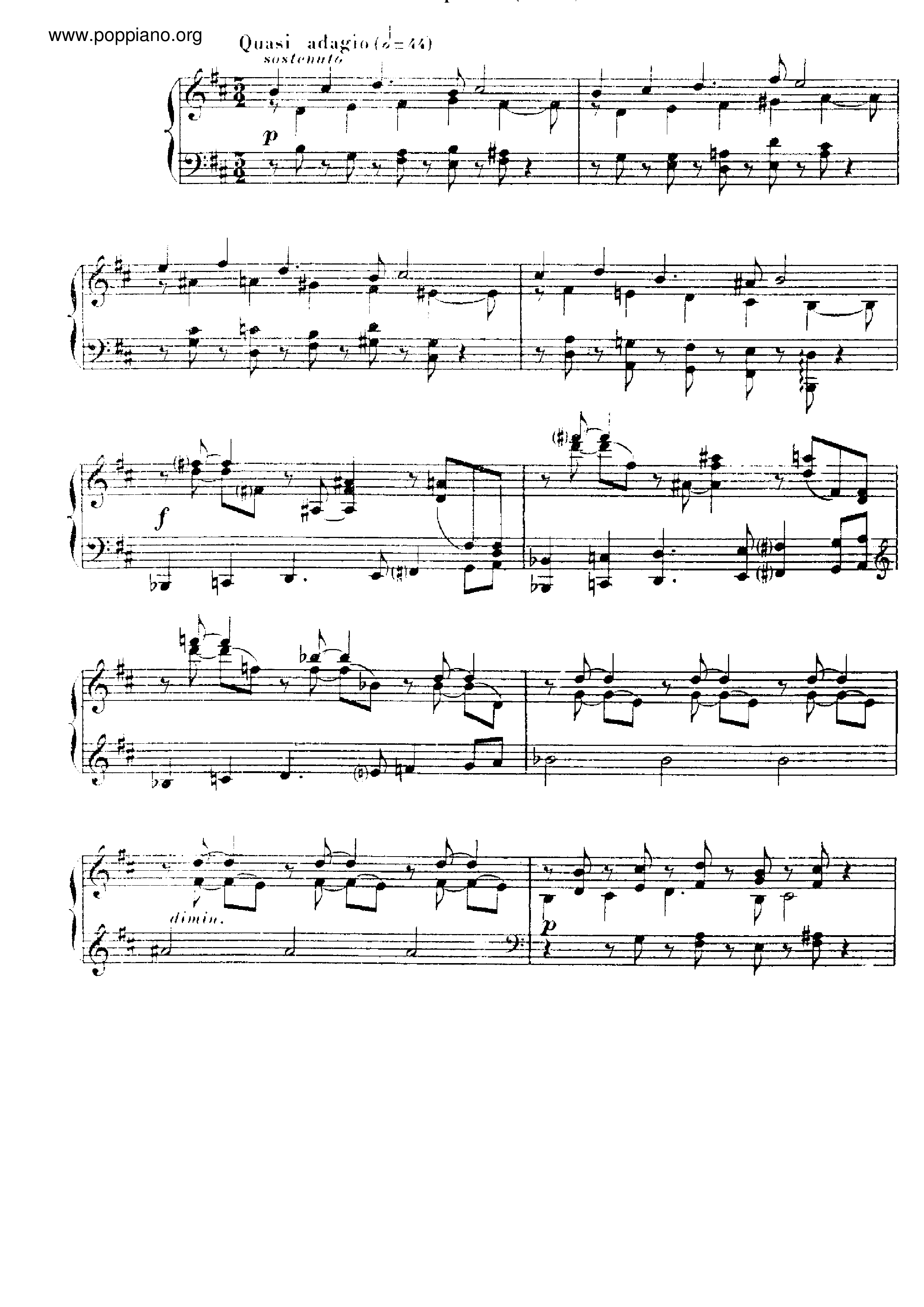 Nocturne No.9, Op.97琴譜