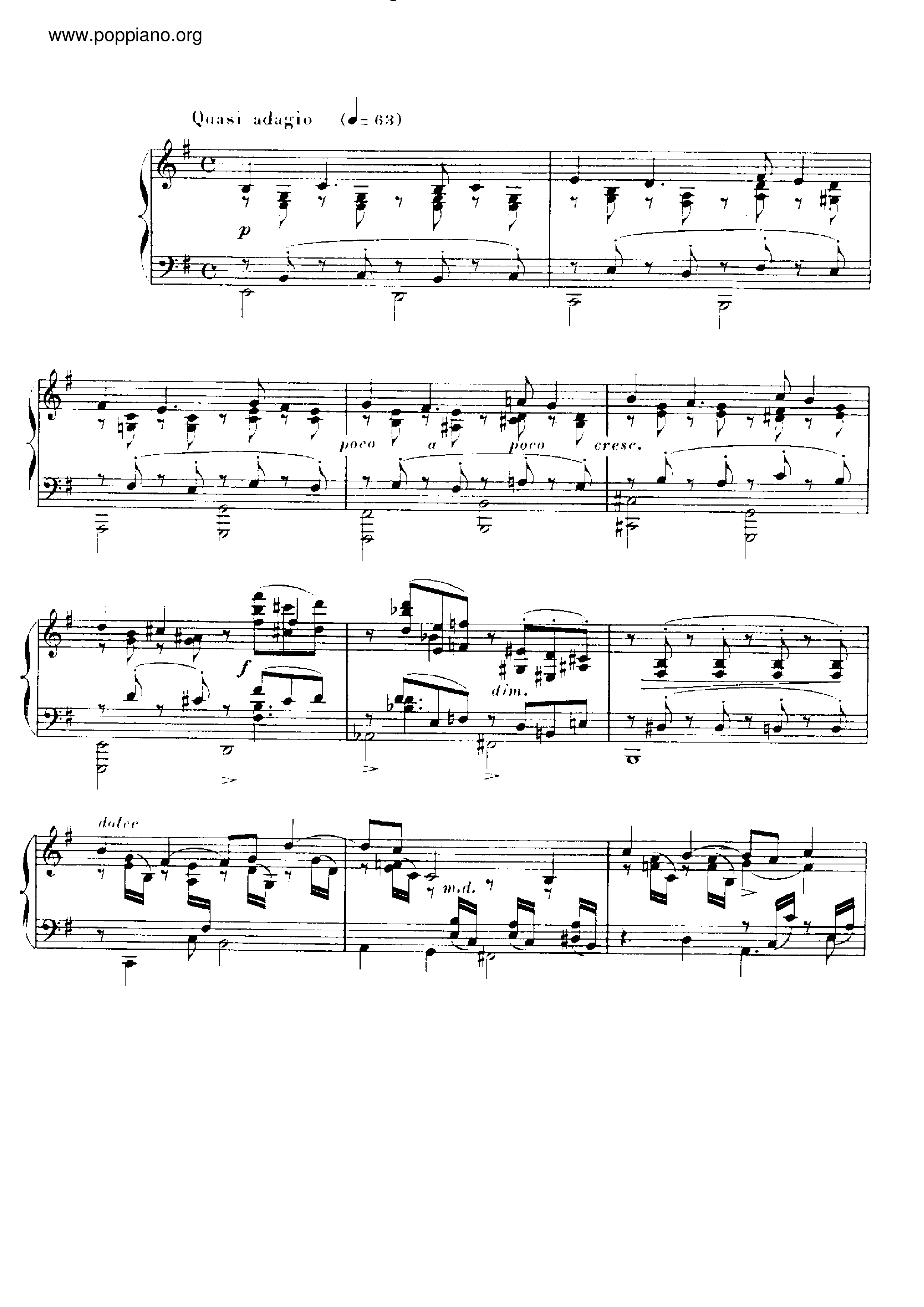Nocturne No.10, Op.99琴谱