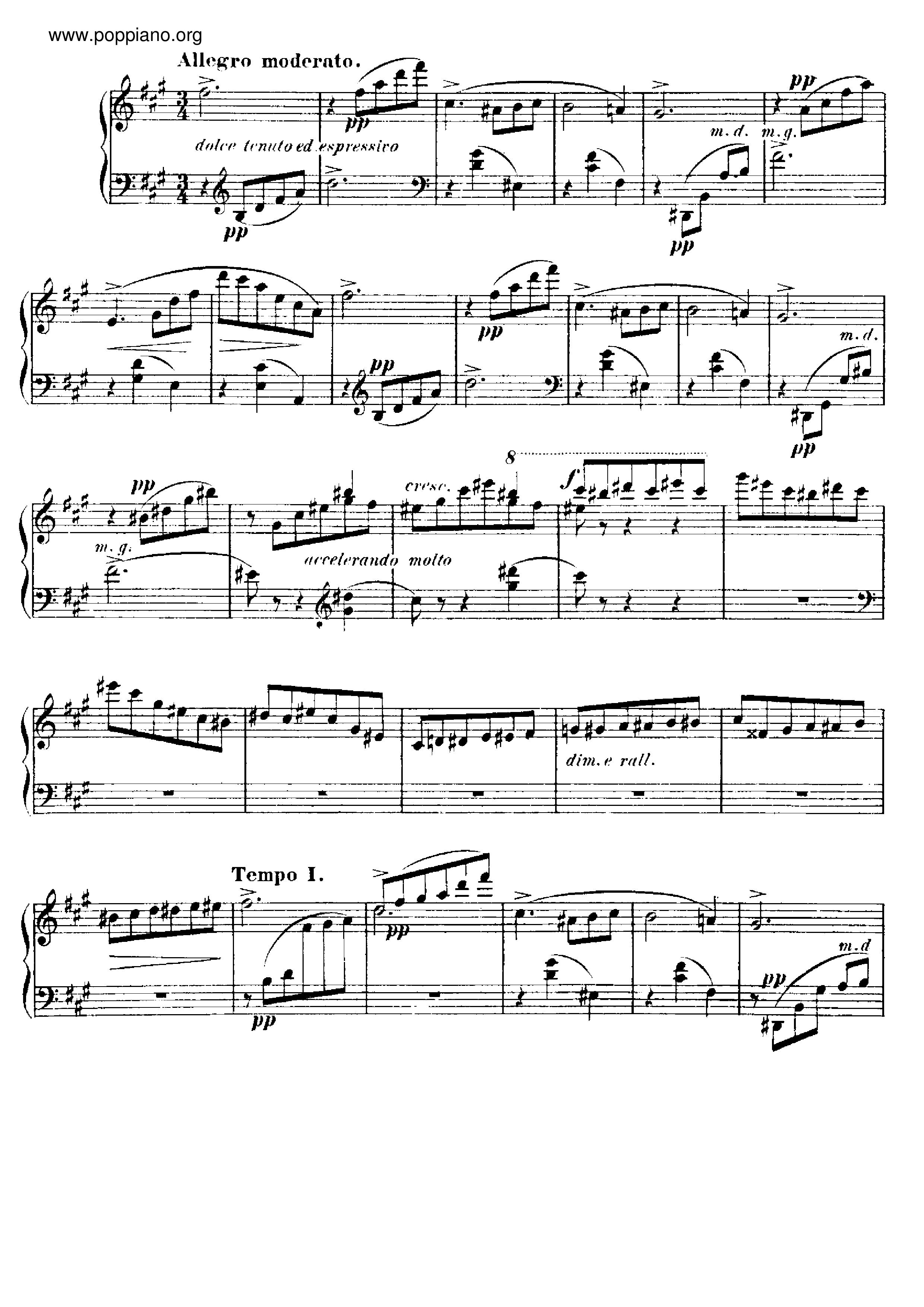 Valse Caprice No.1 Op.30琴谱