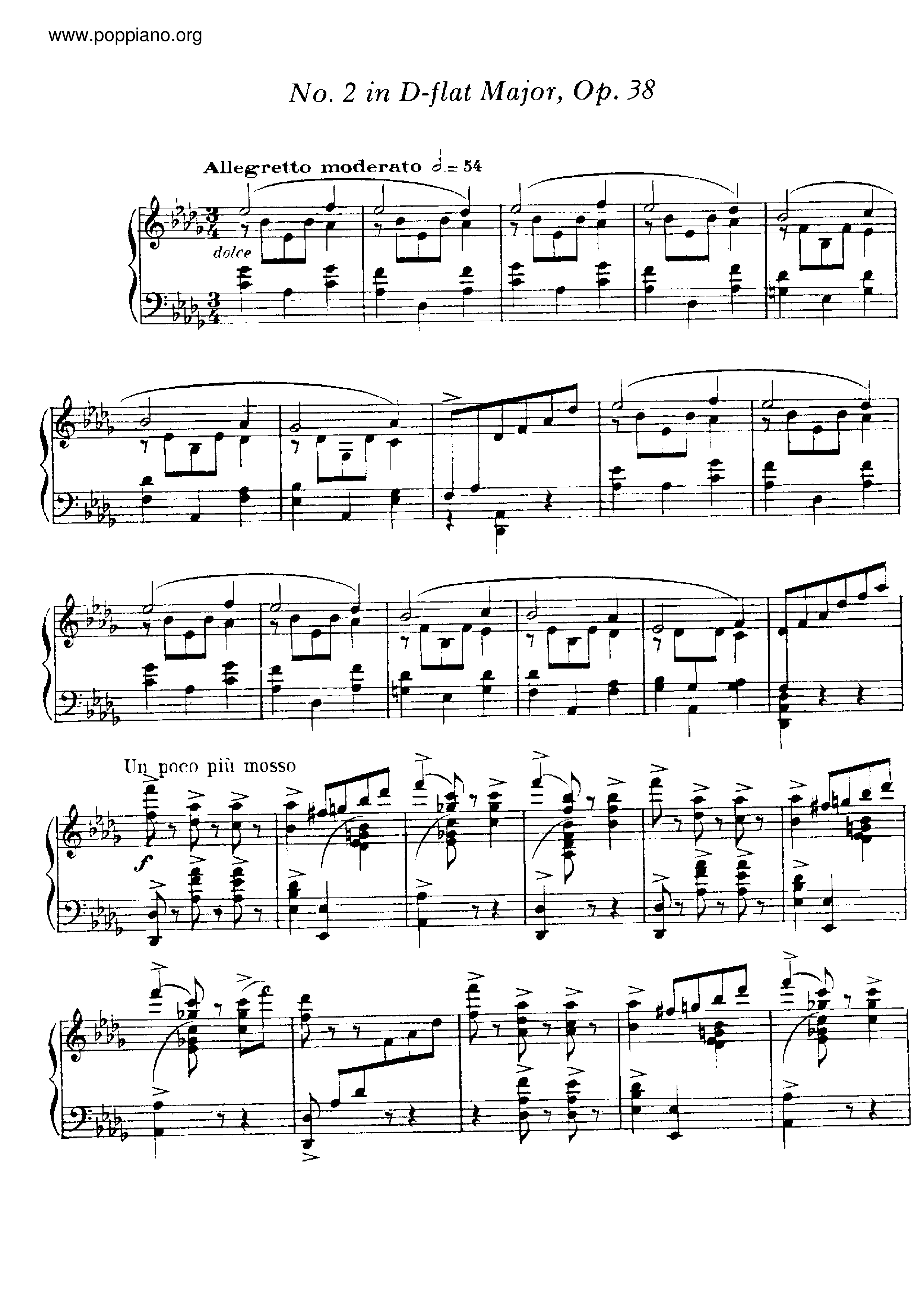 Valse Caprice No.2 Op.38琴譜