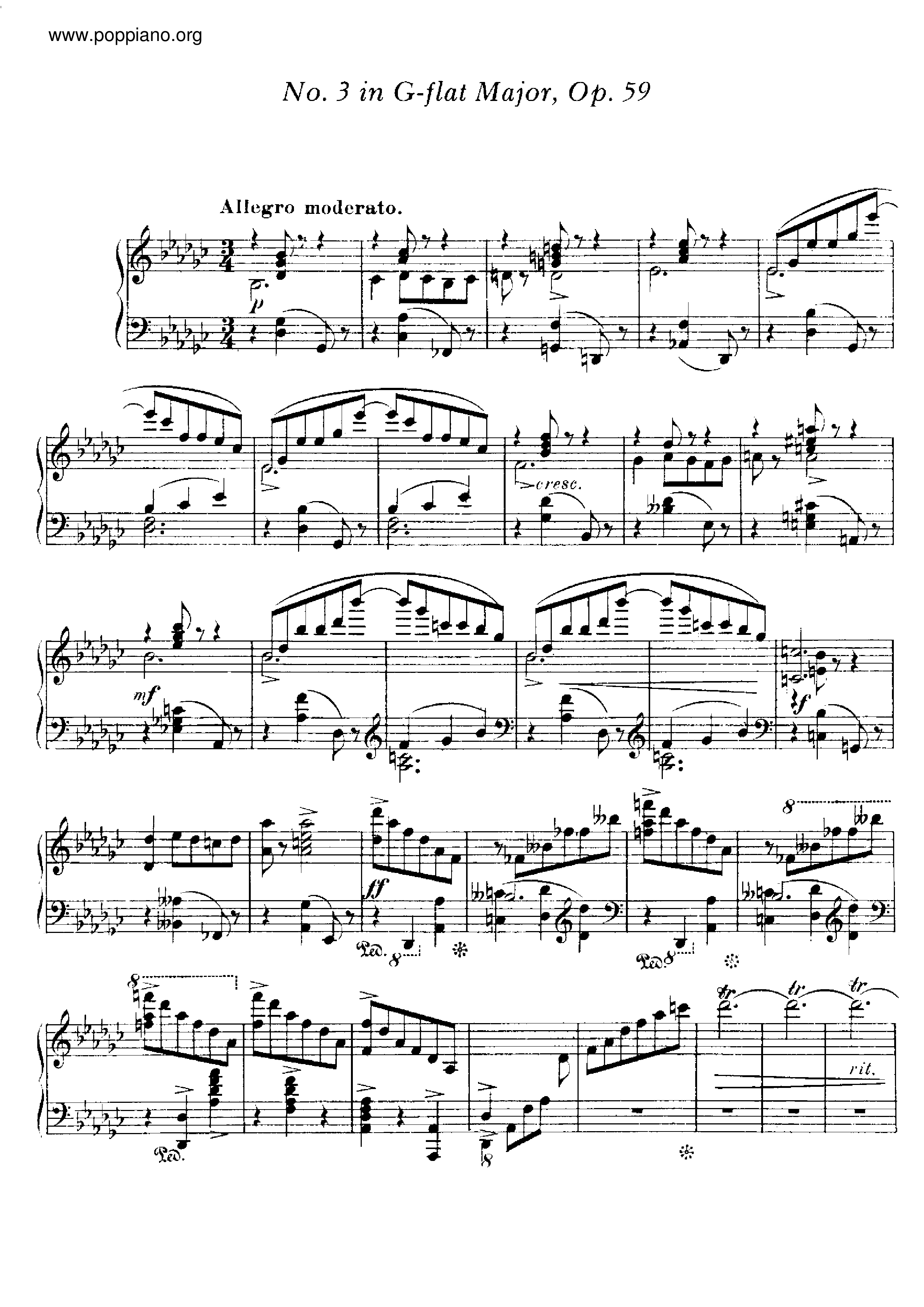 Valse Caprice No.3 Op.59琴譜