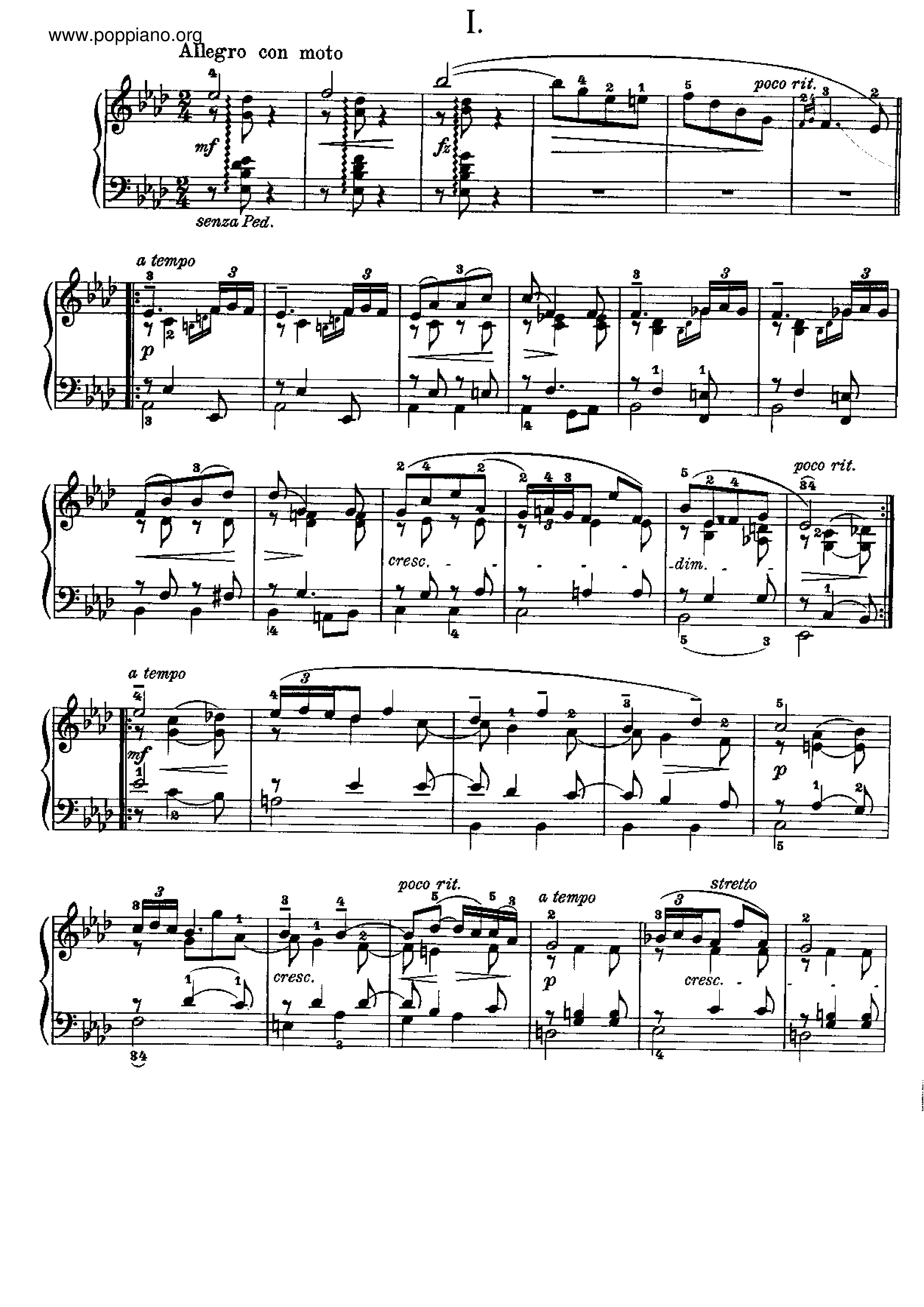 4 Album Leaves, Op.28 Score