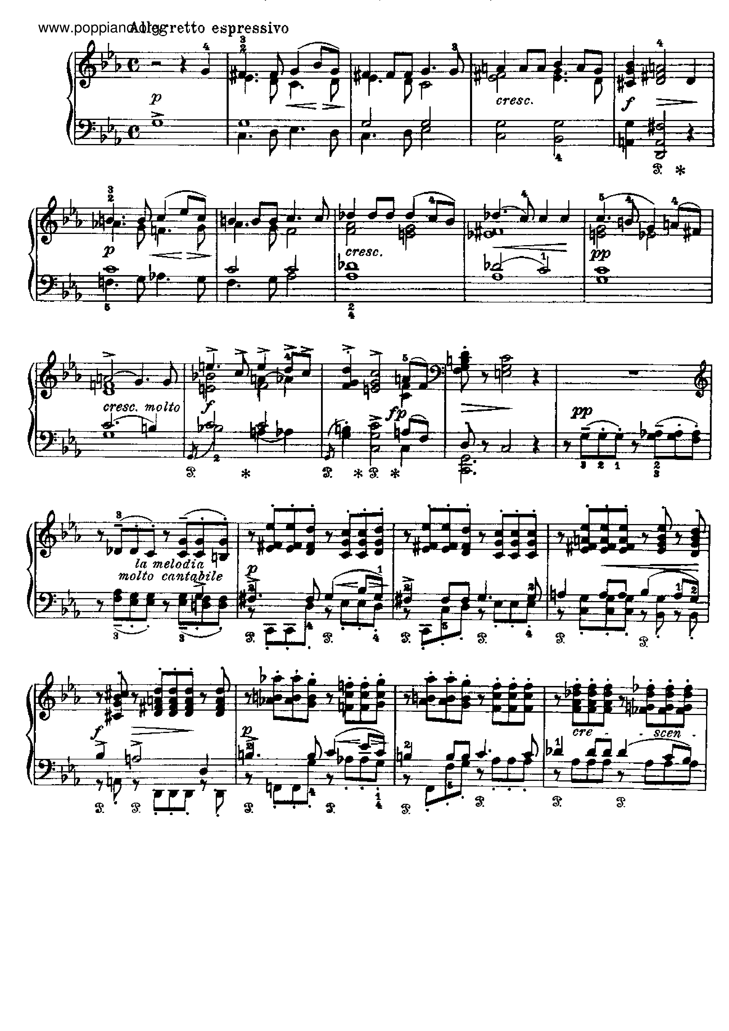 2 Elegiac Melodies, Op.34琴谱