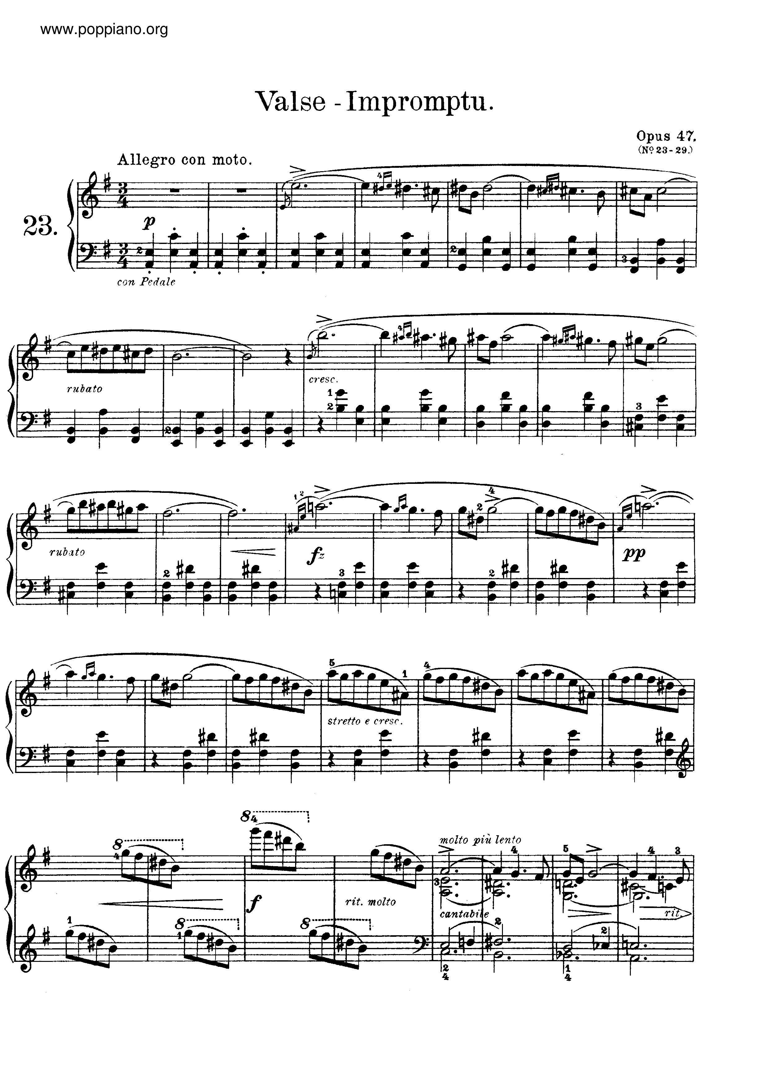 Lyric Pieces, Op.47ピアノ譜