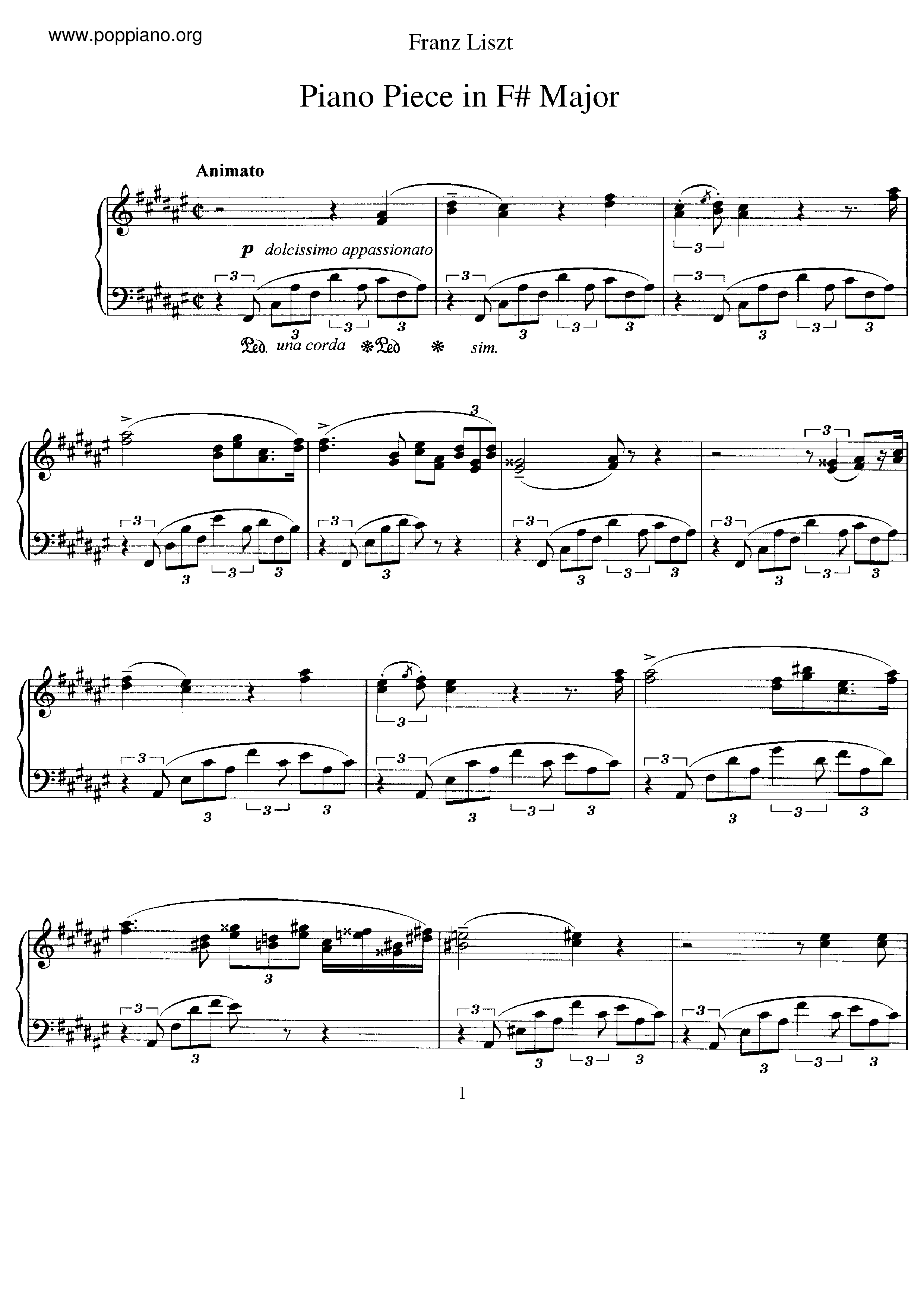 Klavierstuck, S.193 Score
