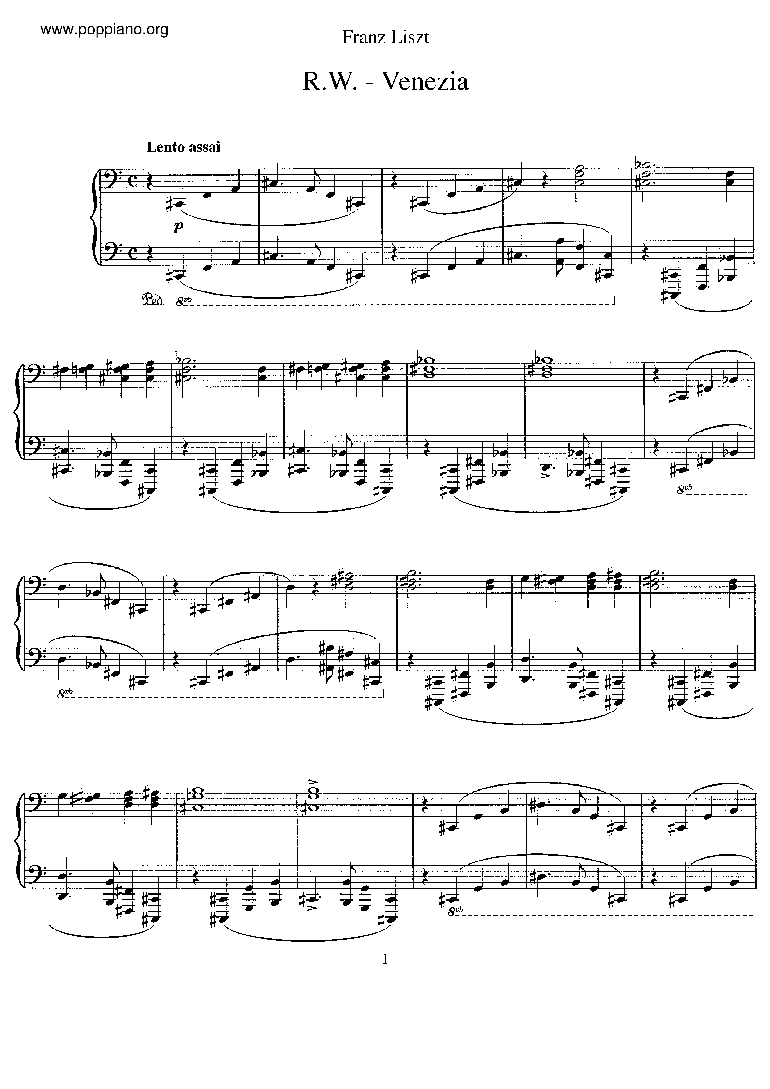 R.W. - Venezia Score