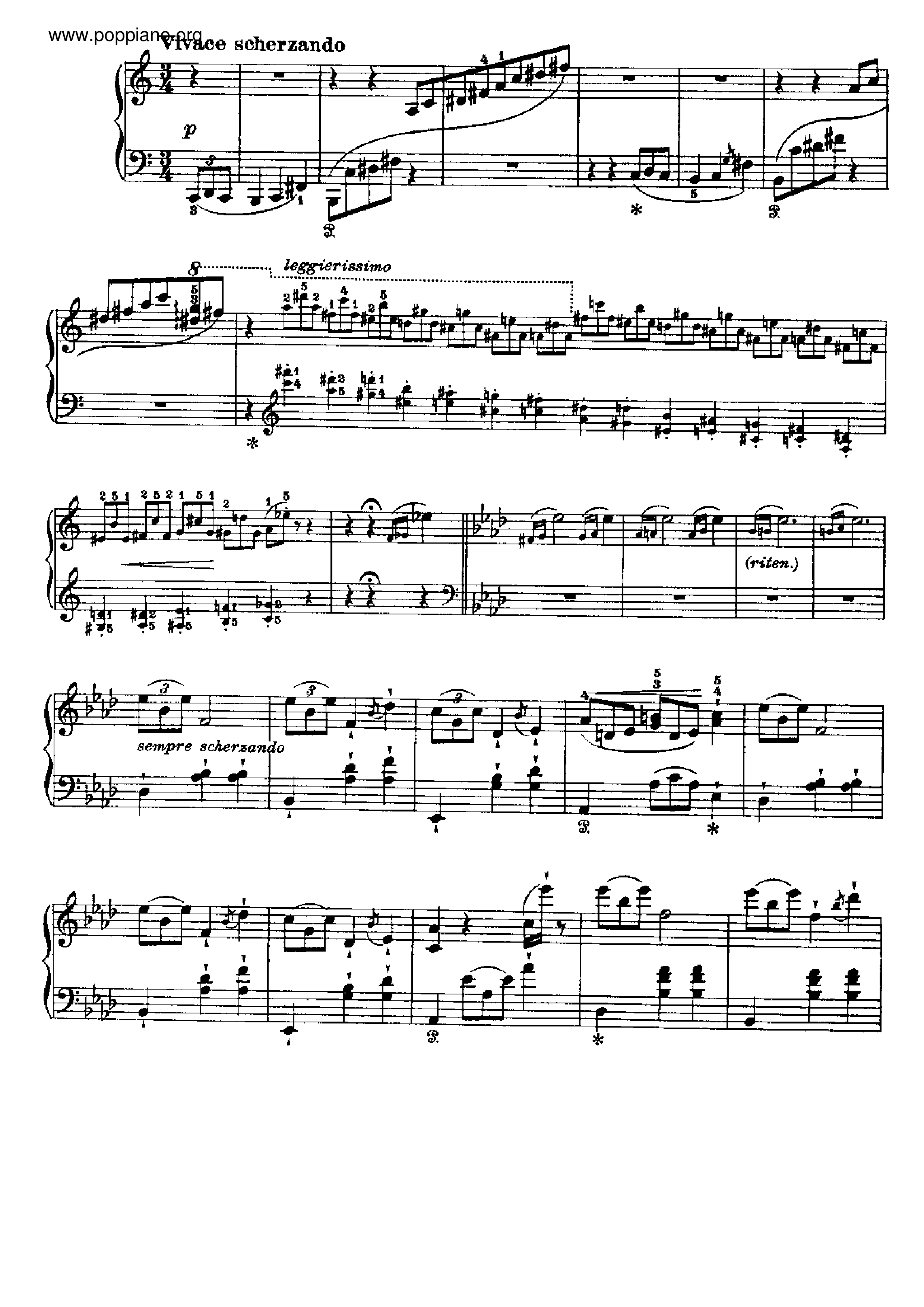 Valse-Impromptu, S.213 Score