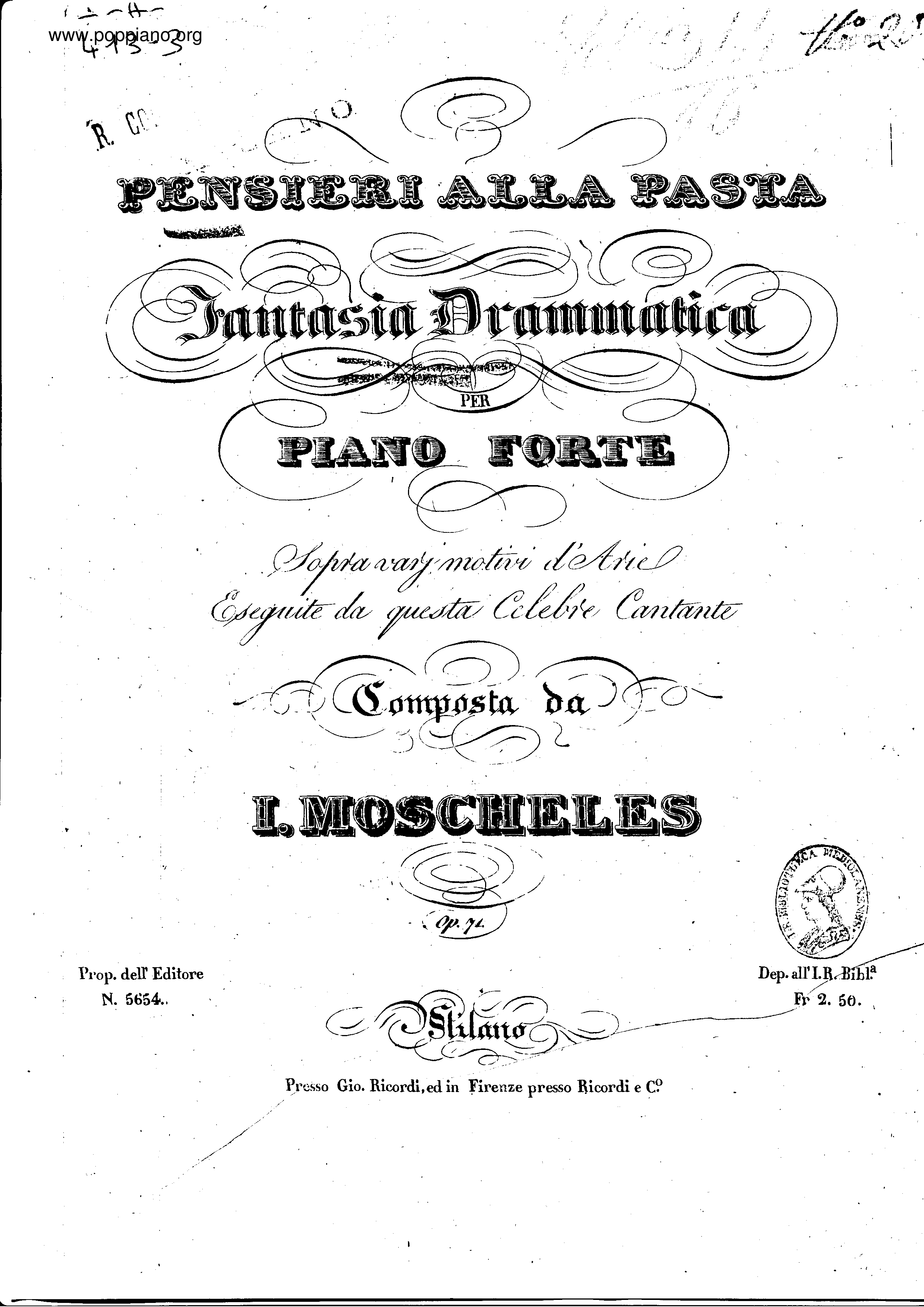 Gems a la Pasta, Op.71a琴譜