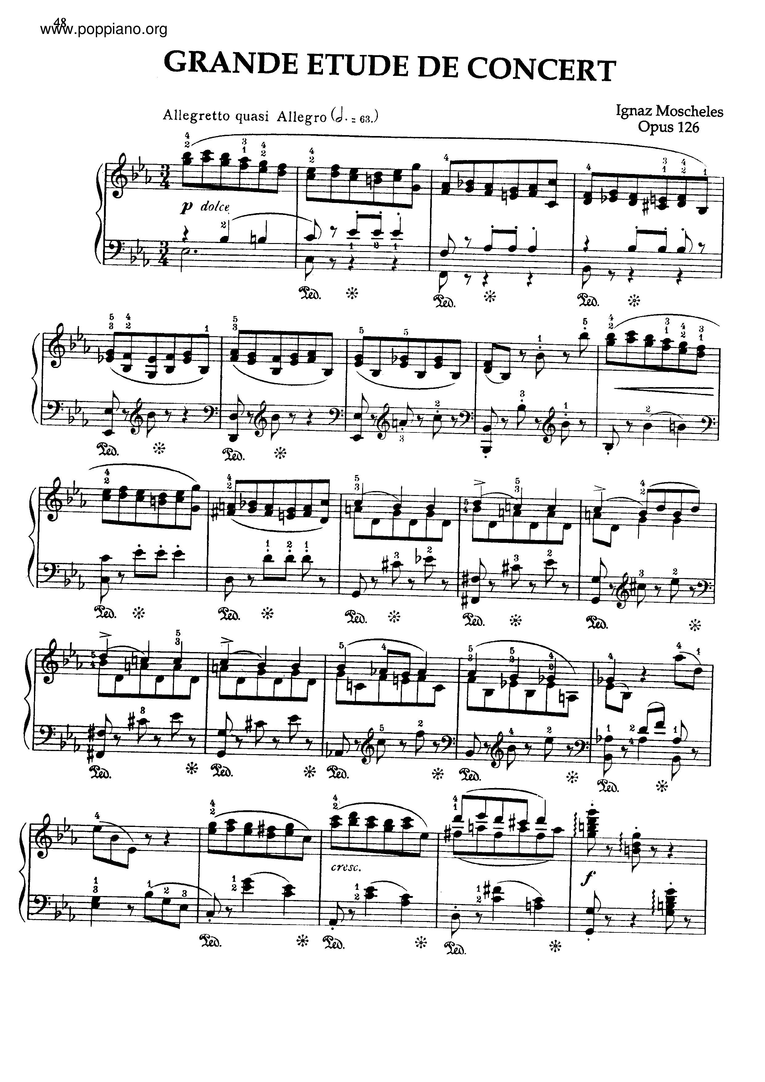 Grande Etude de Concert Op.126ピアノ譜