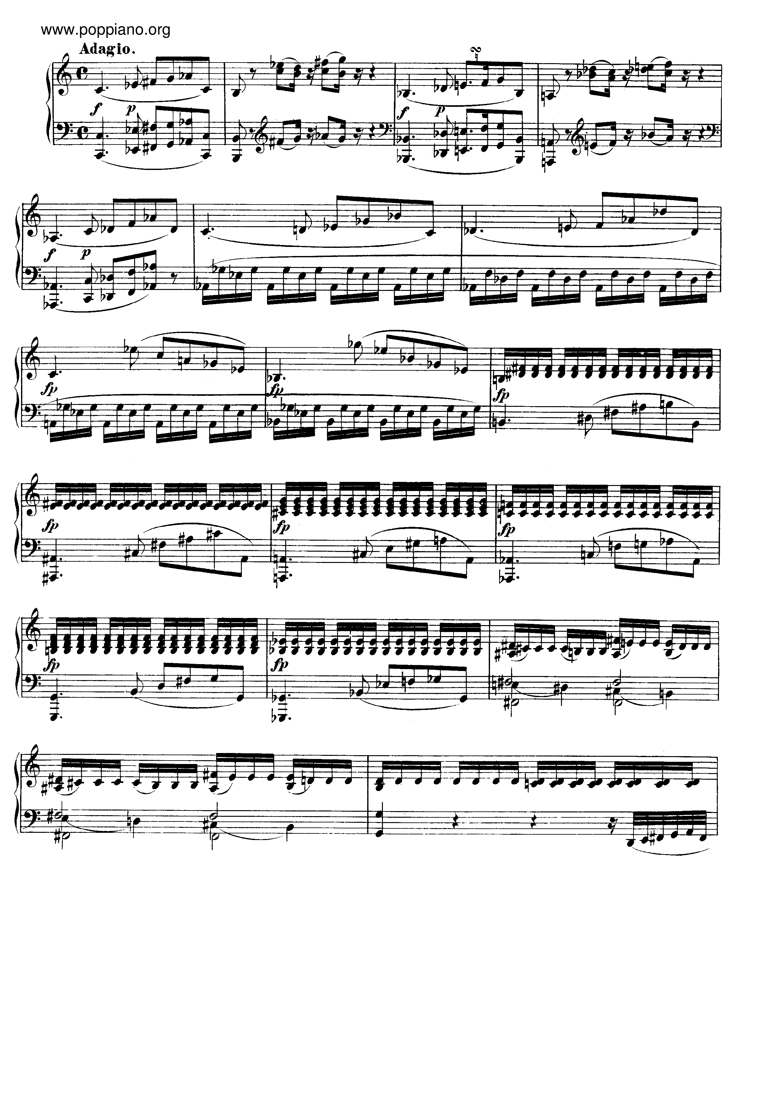 Fantasy No.4, K. 475琴谱