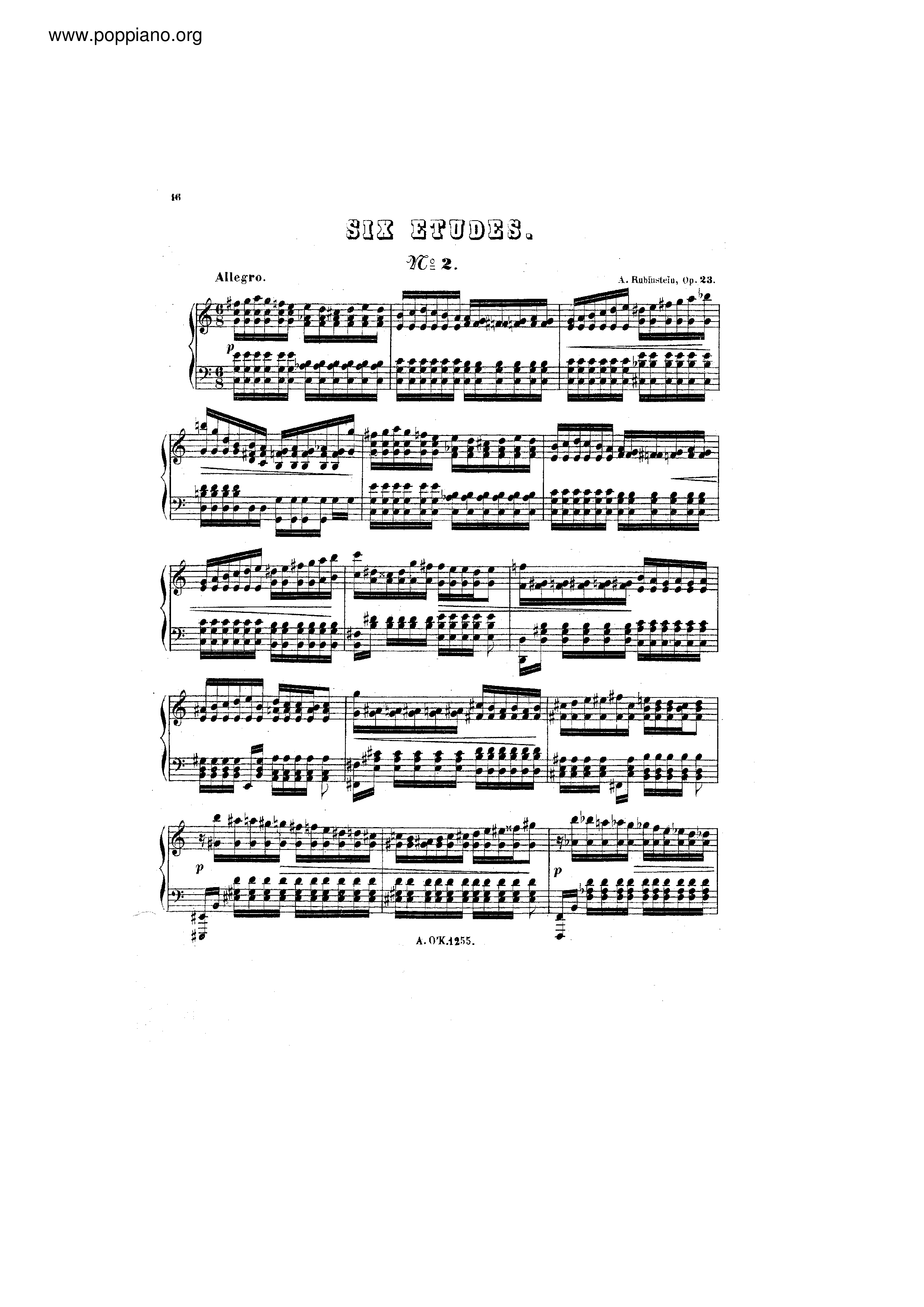 Etude No.2琴谱