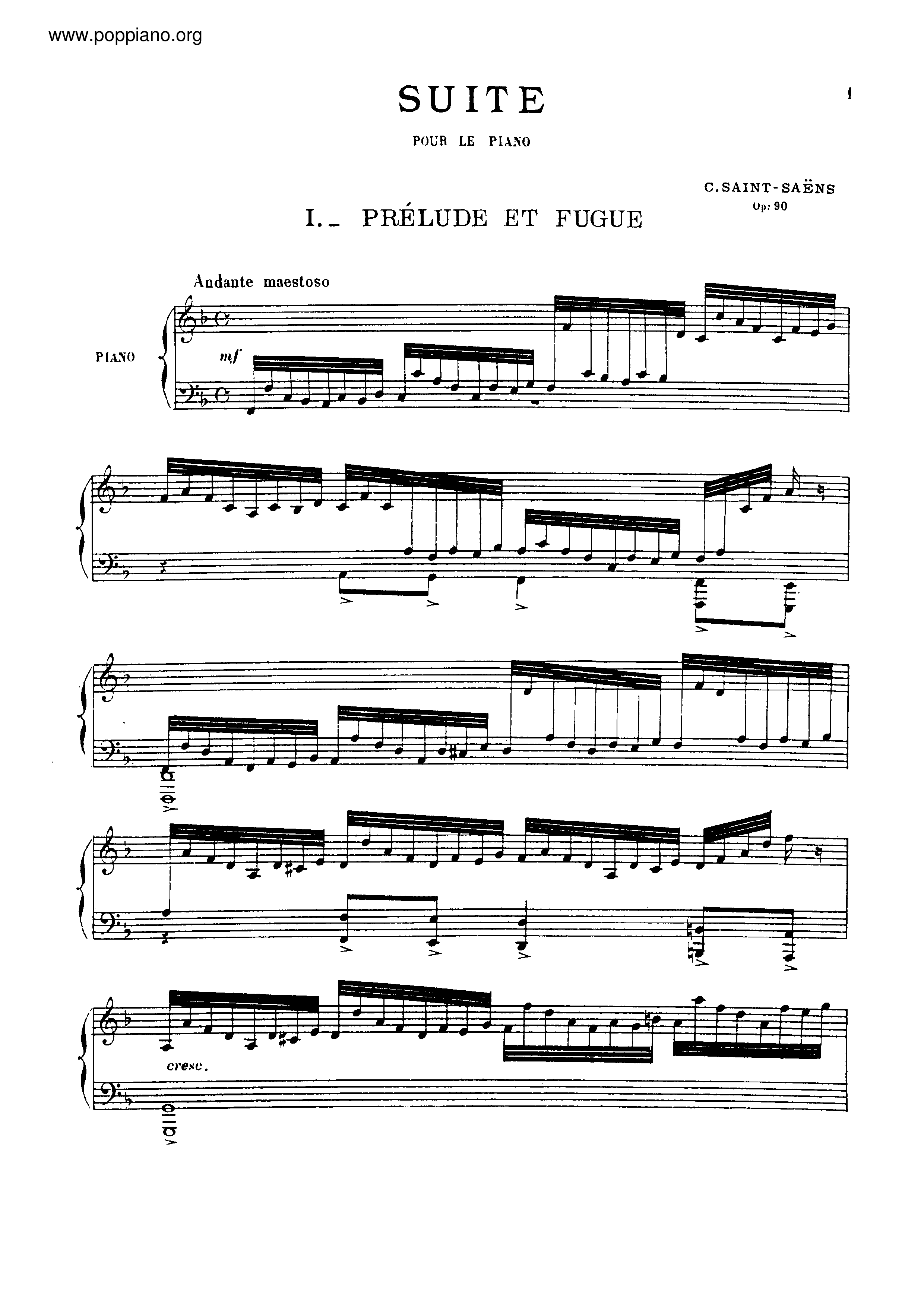 Suite, Op.90ピアノ譜
