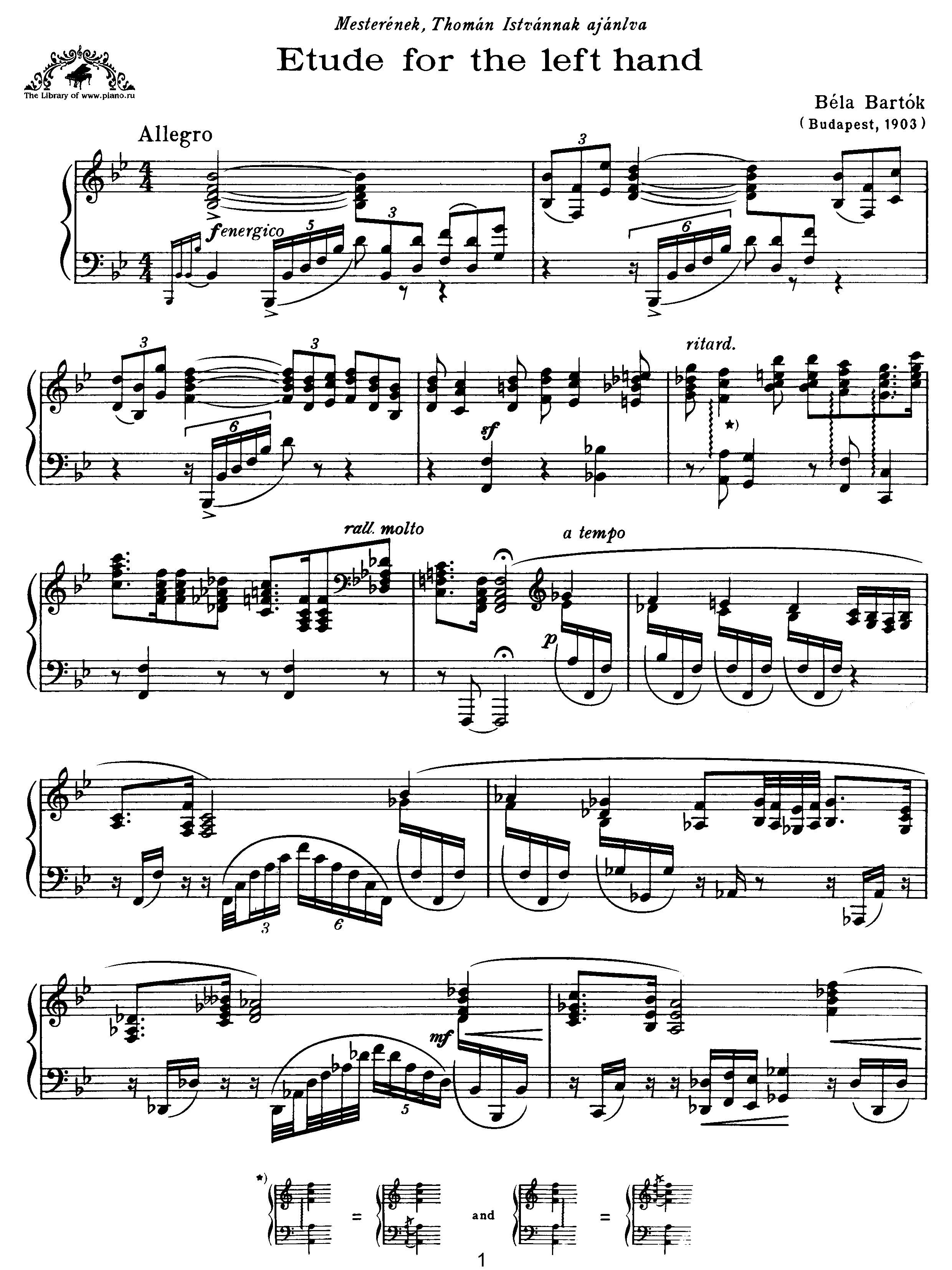 Piano Pieces, DD71 Score