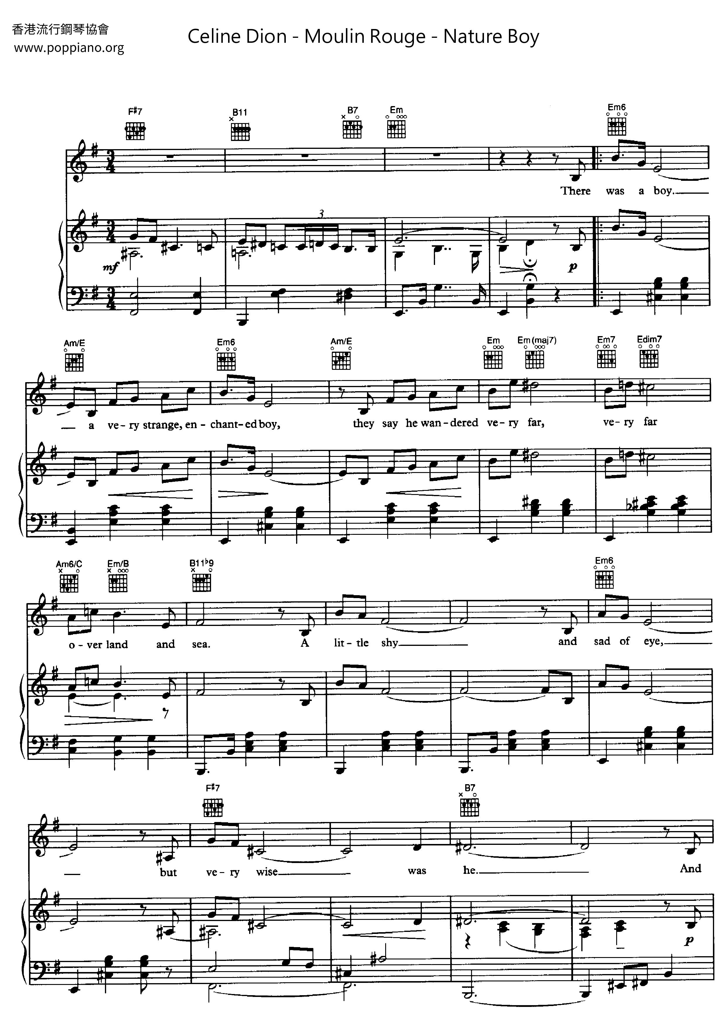 Moulin Rouge - Nature Boy Score