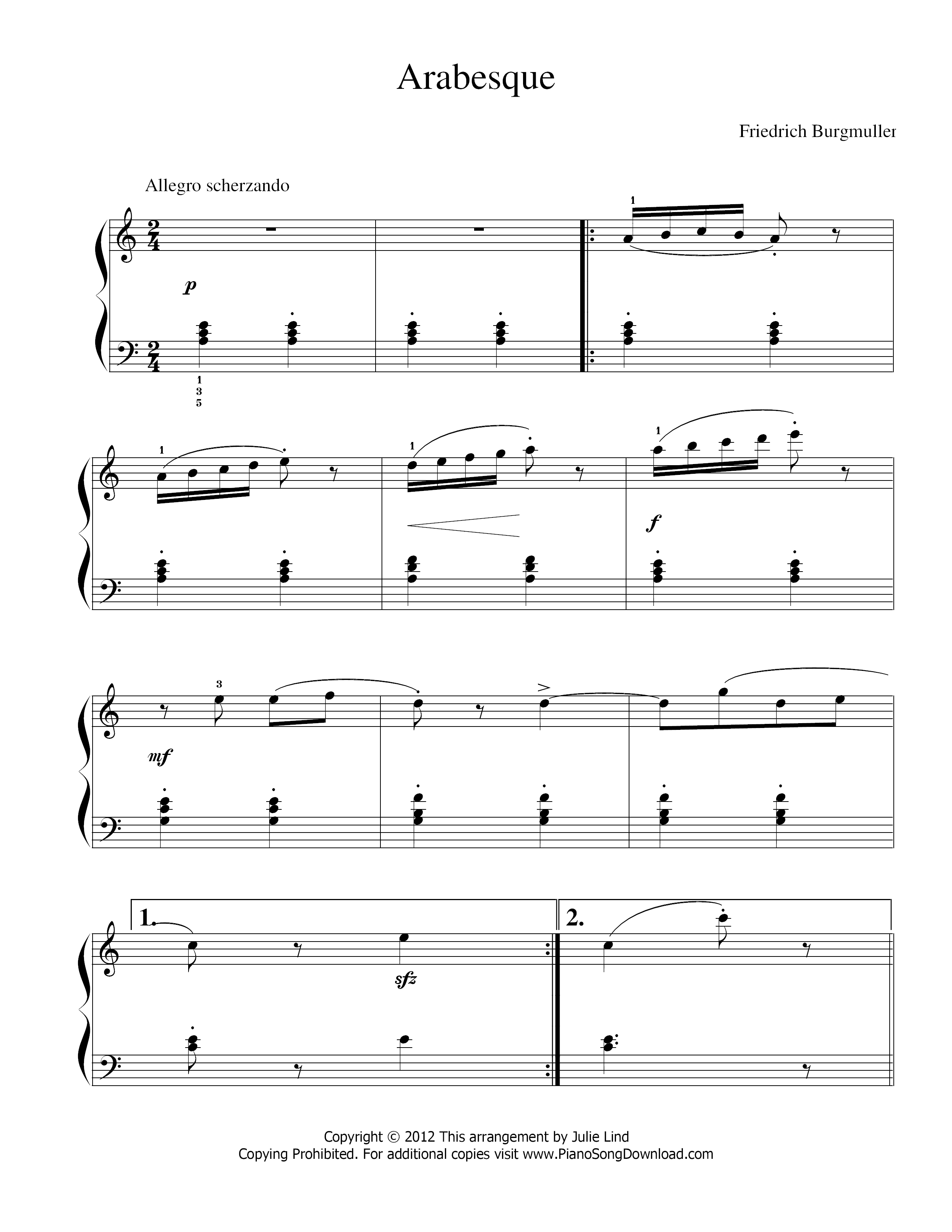 Arabesque Score