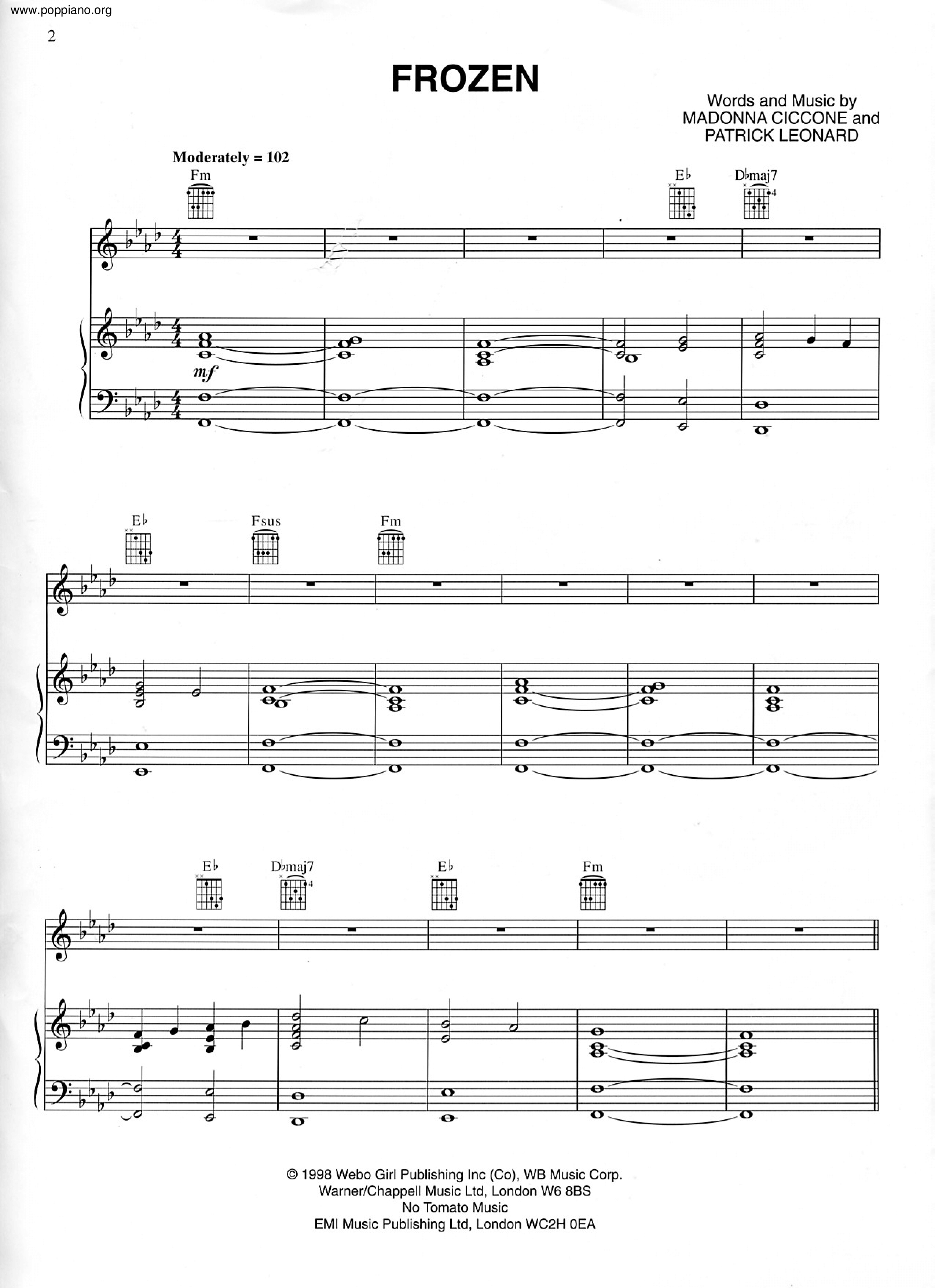 Frozen Score