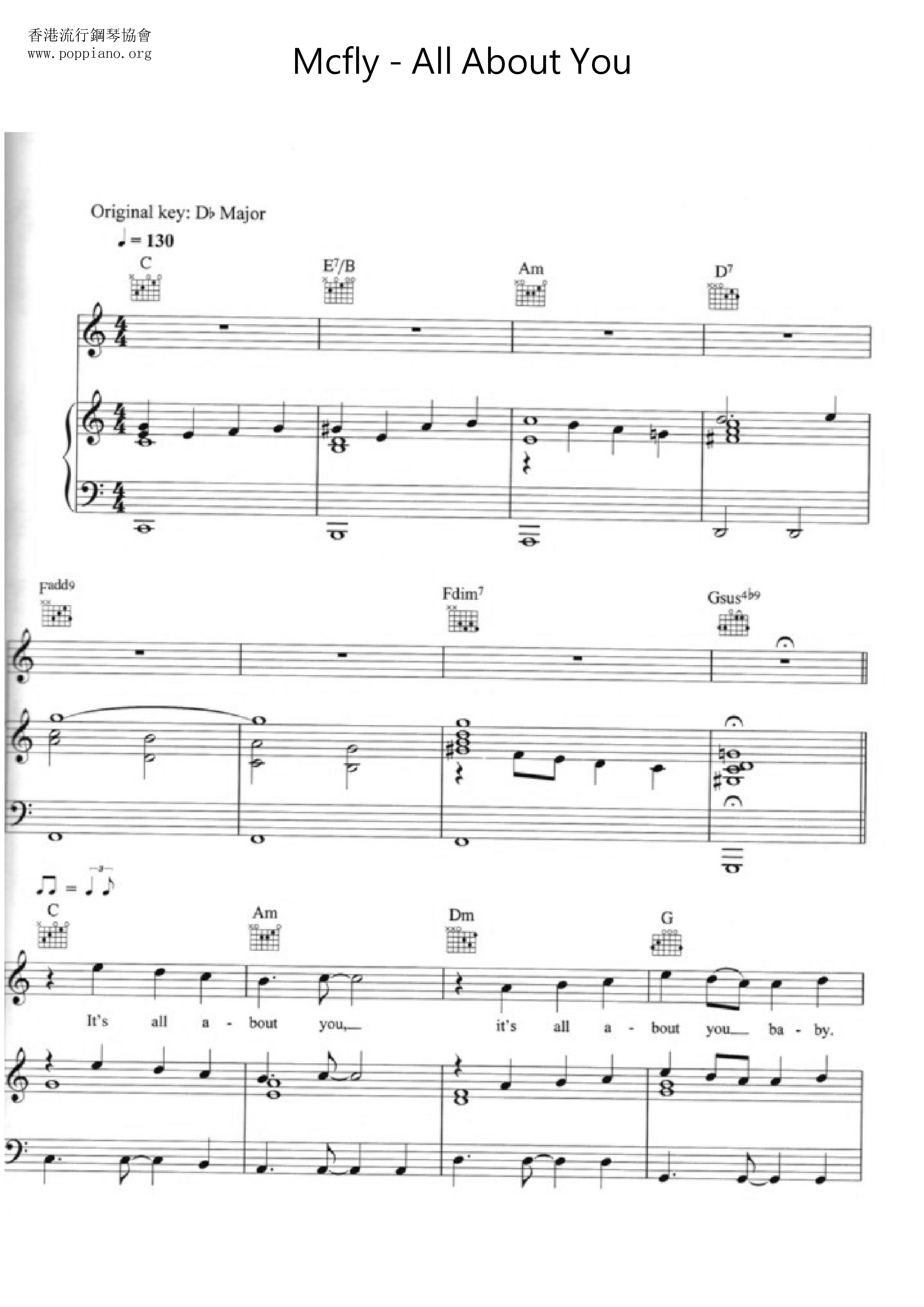 All About You Score
