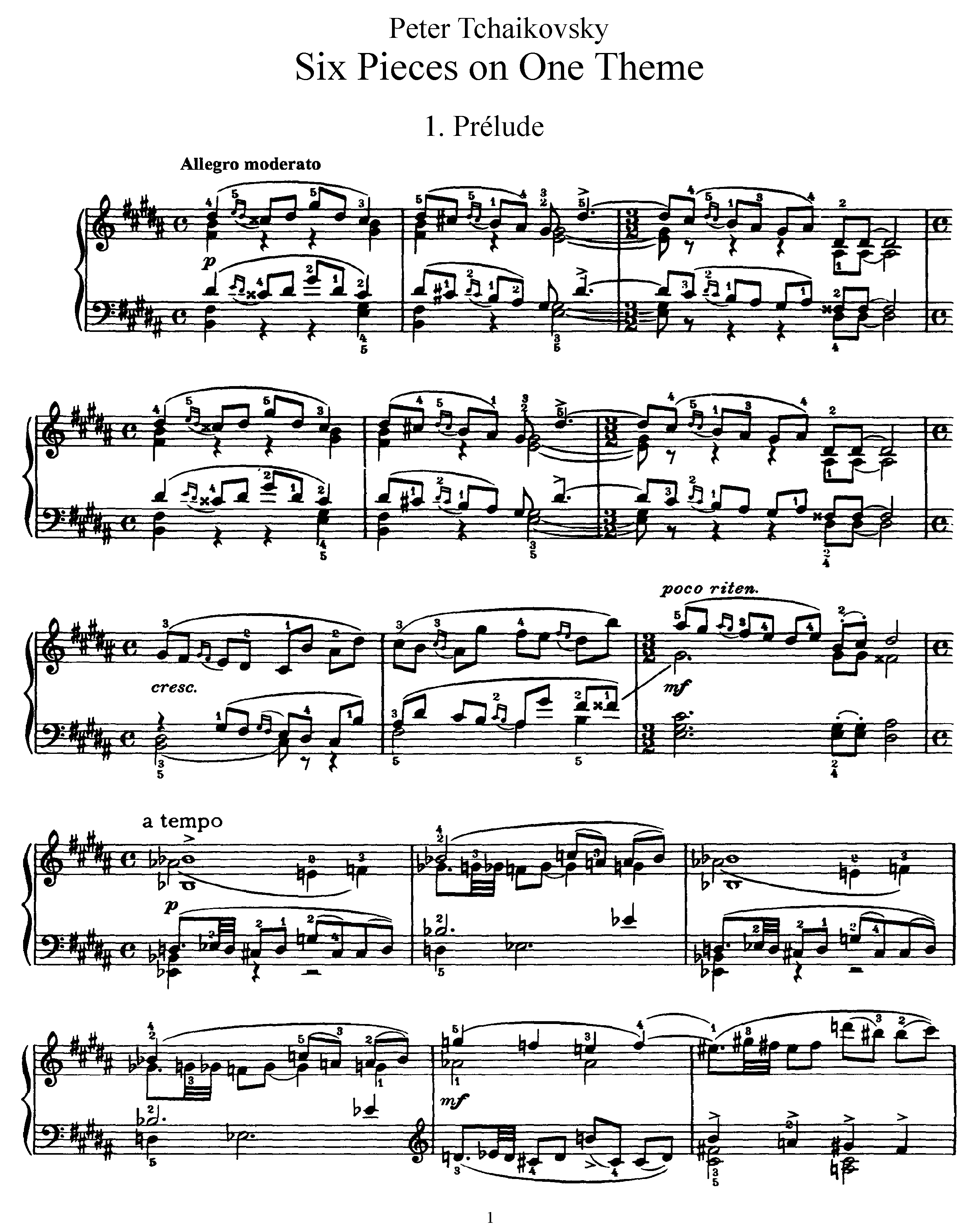 Prelude and Fugue Op. 21 Score