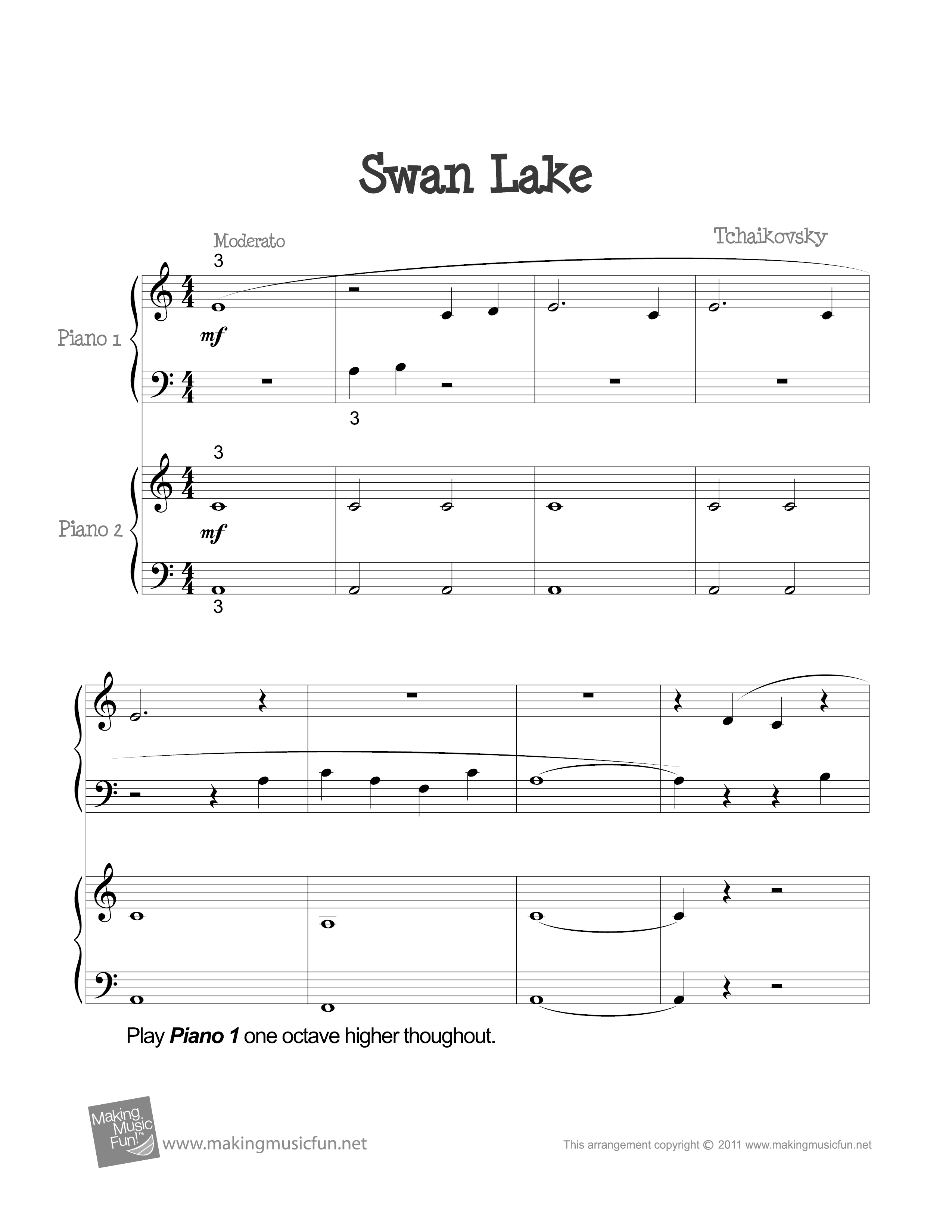 Swan Lake Score