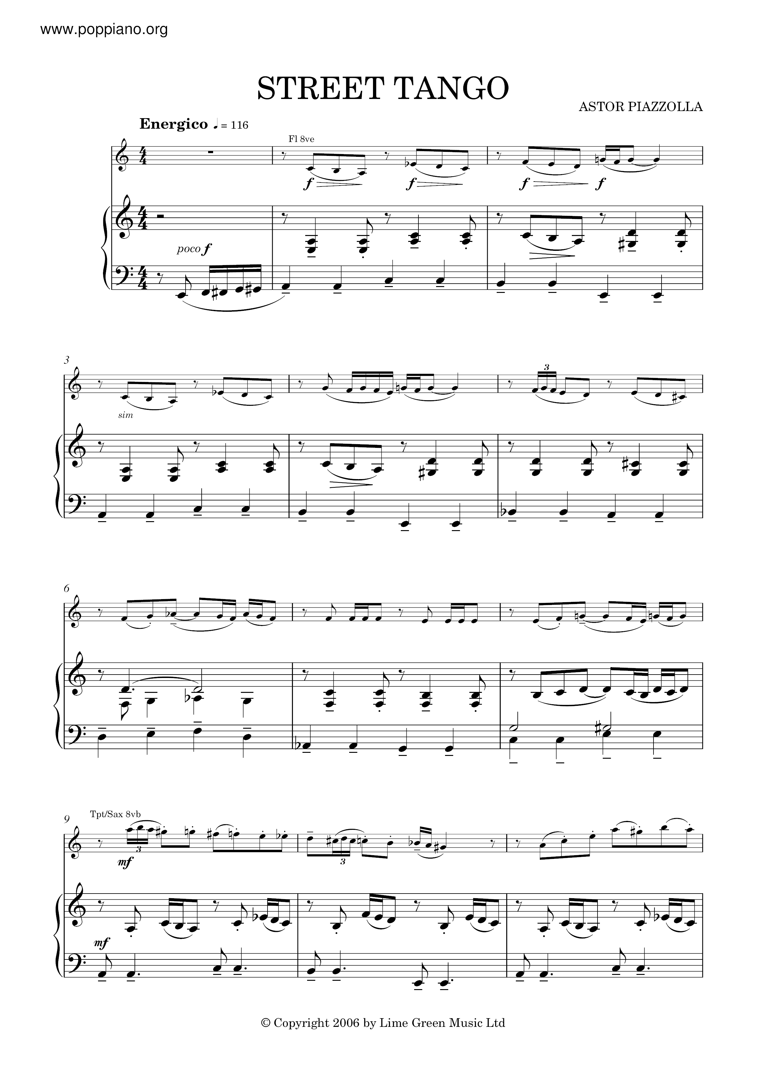 Street Tango Score