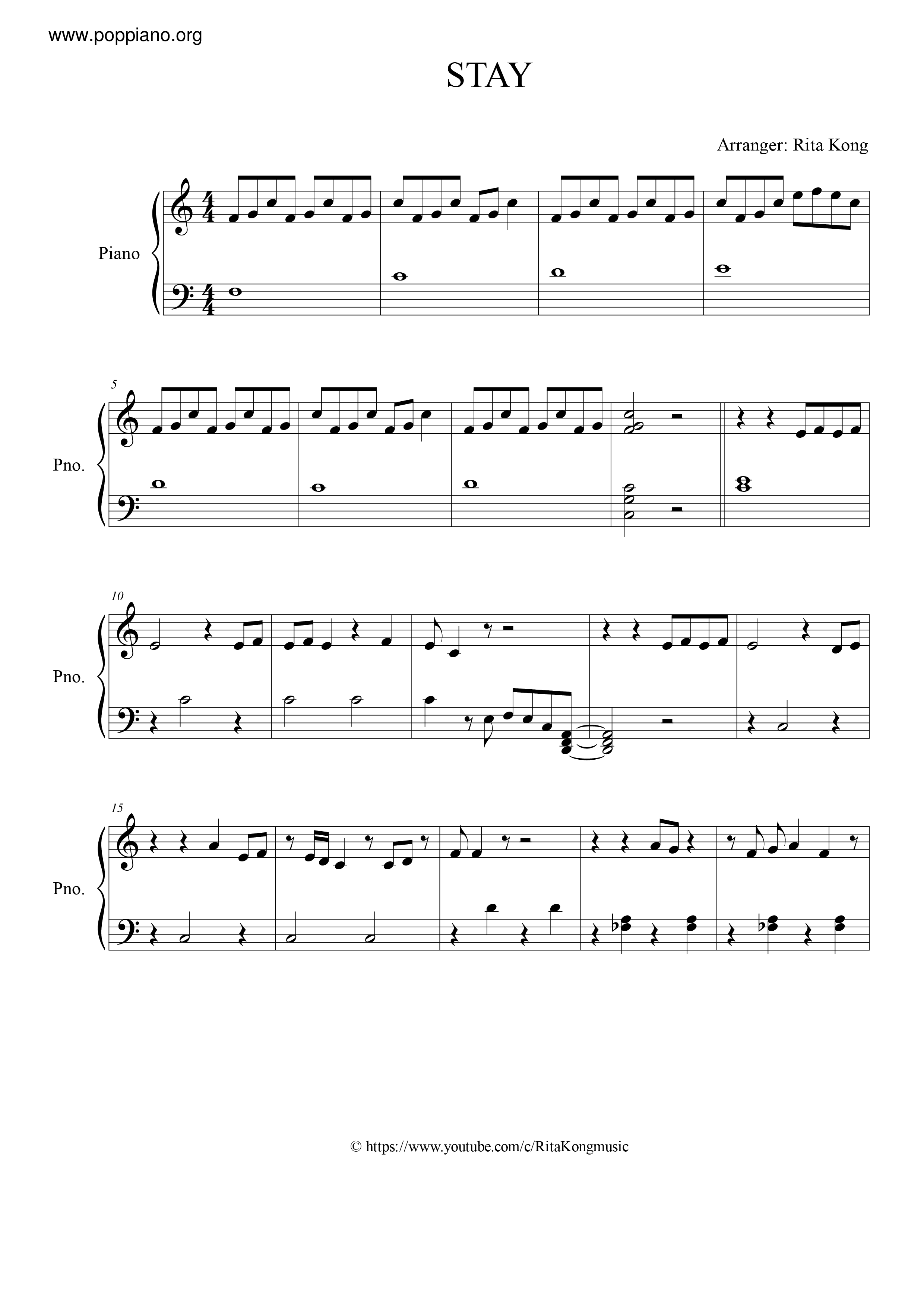 STAY (Korean Drama OH My Ghost God Episode) Score