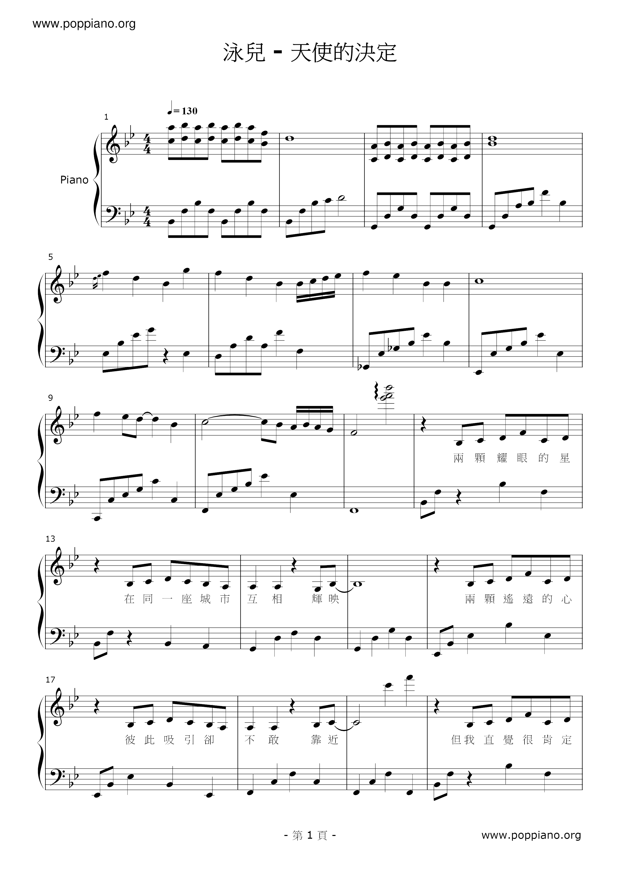 The Decision Of The Angel Score