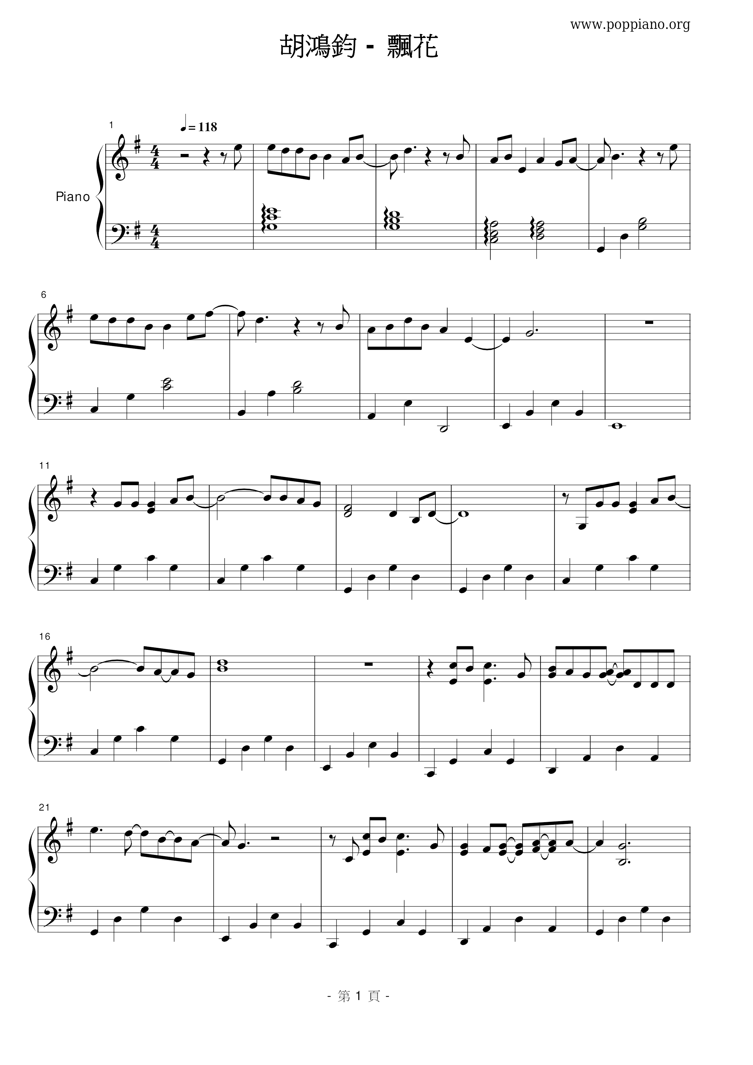 Piaohua Score