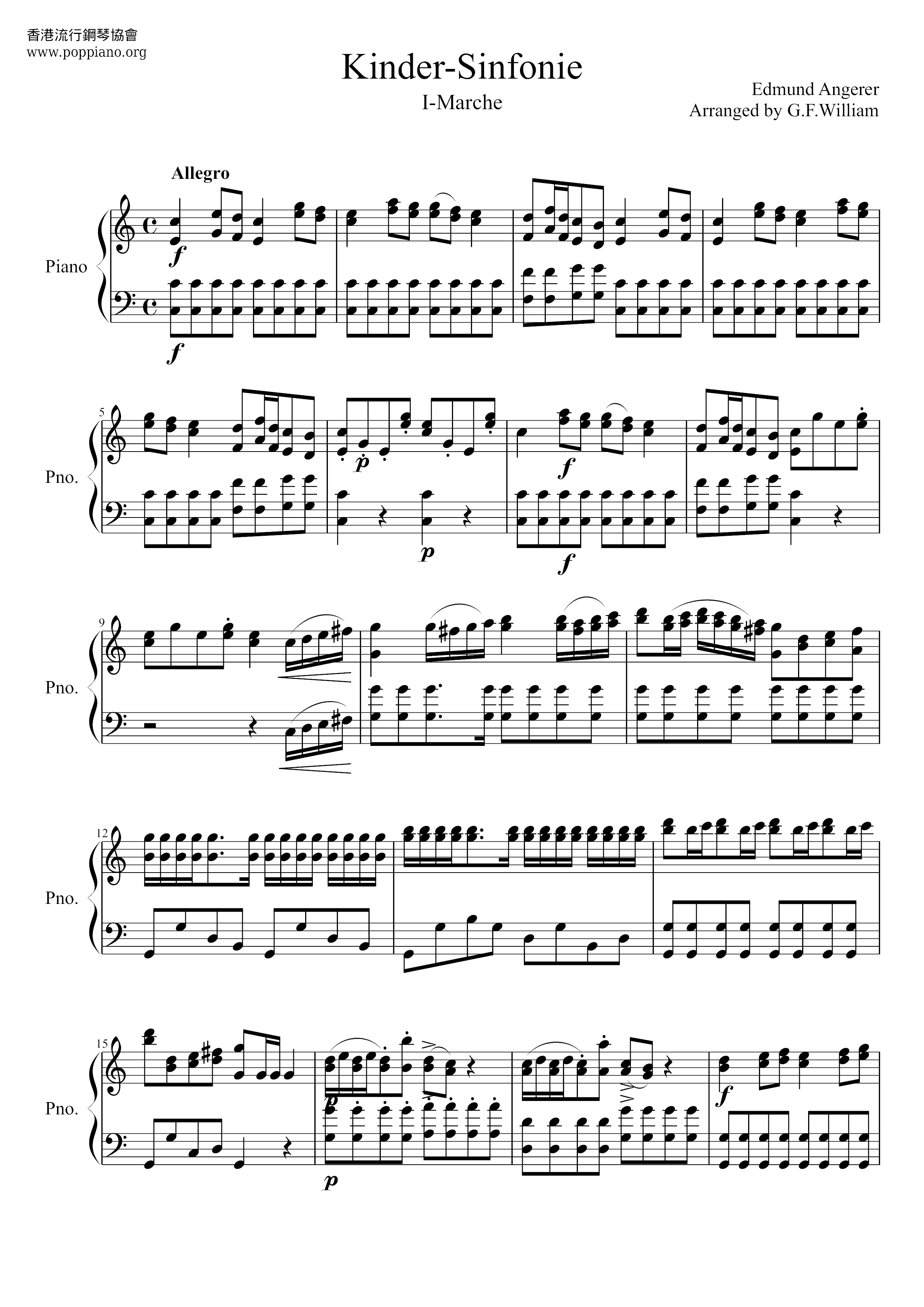 Toy Symphony Score